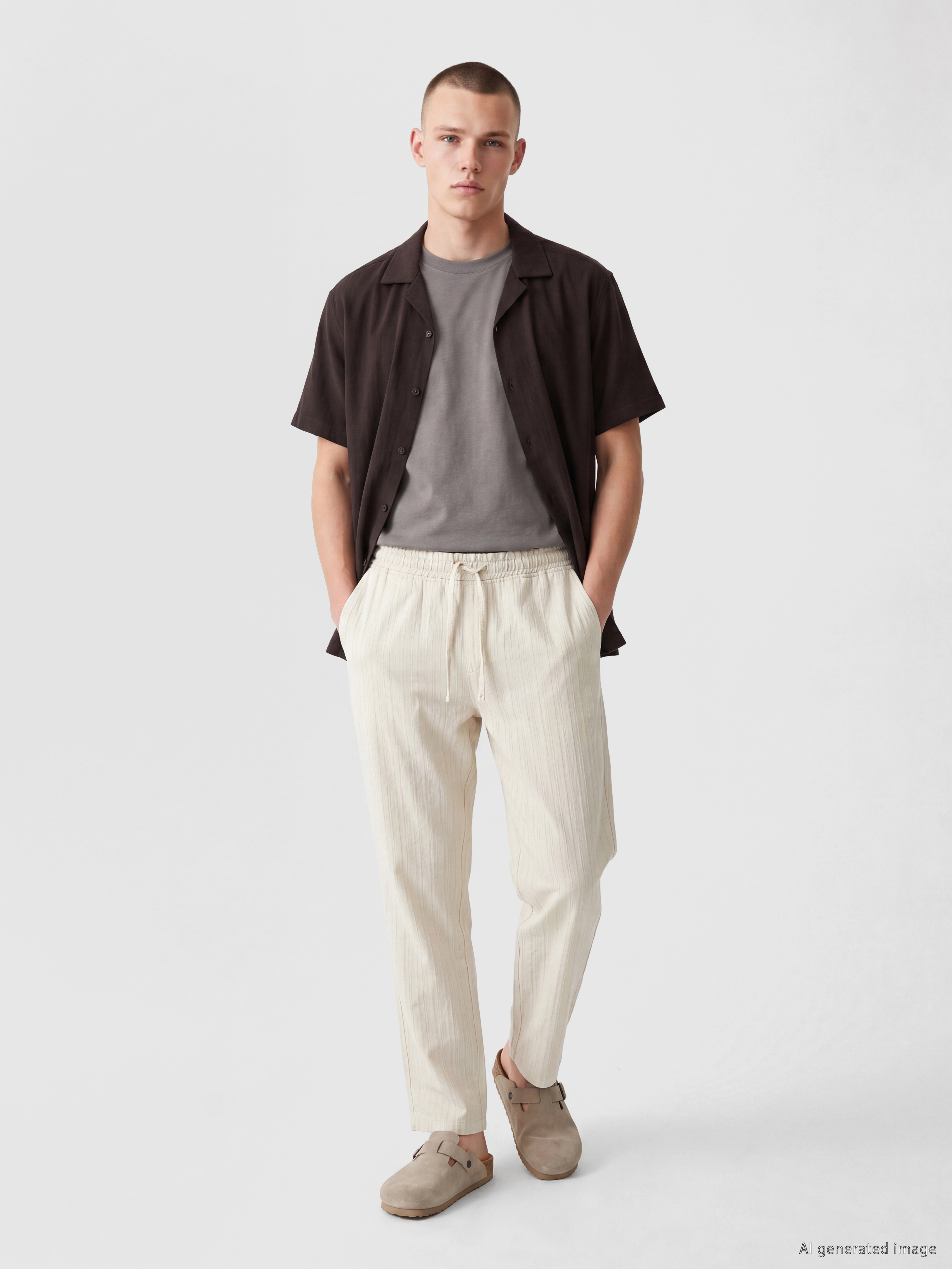 XSIDE Regular Fit Dokulu Erkek Pantolon görsel 2