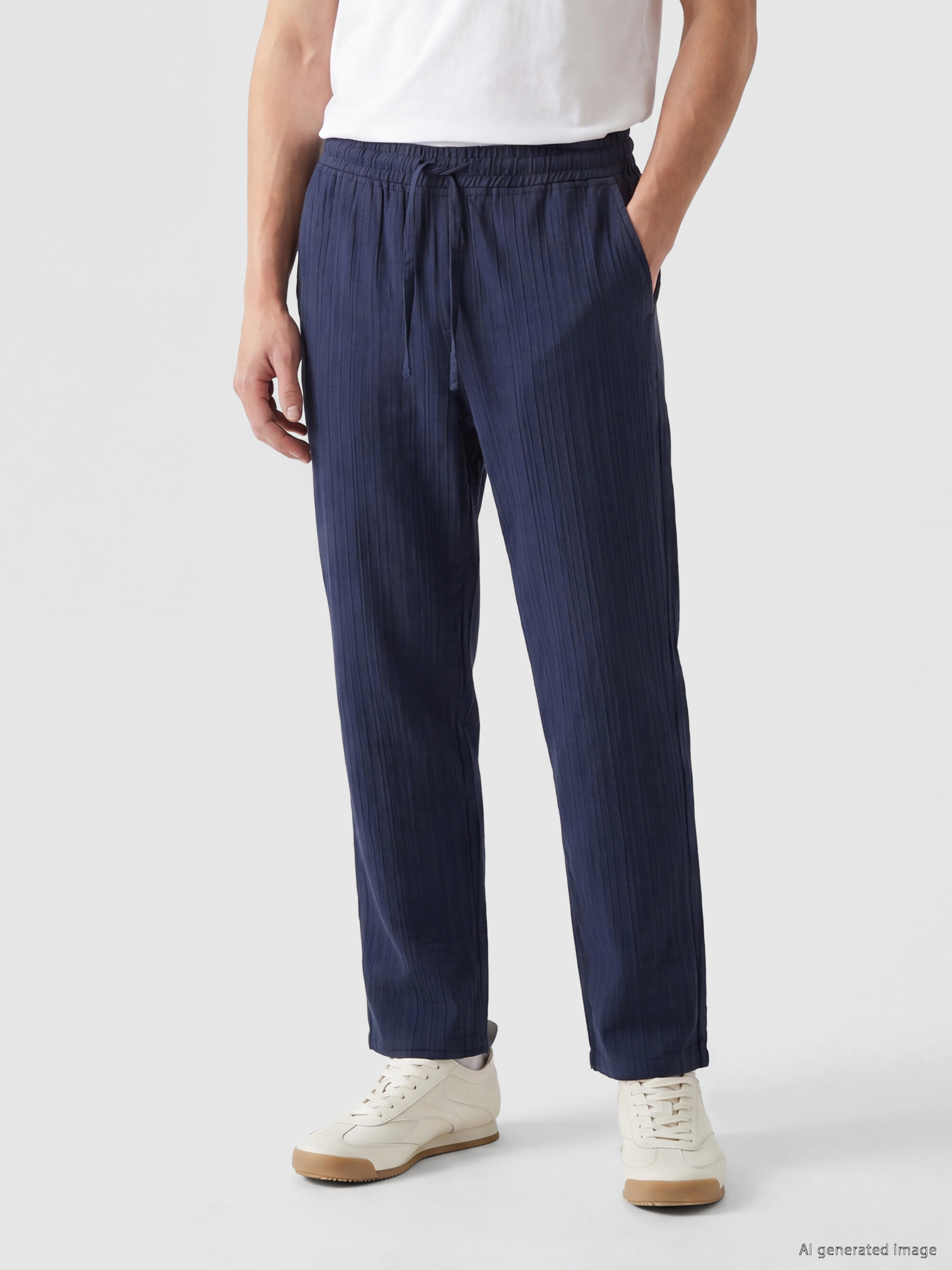 XSIDE Regular Fit Dokulu Erkek Pantolon