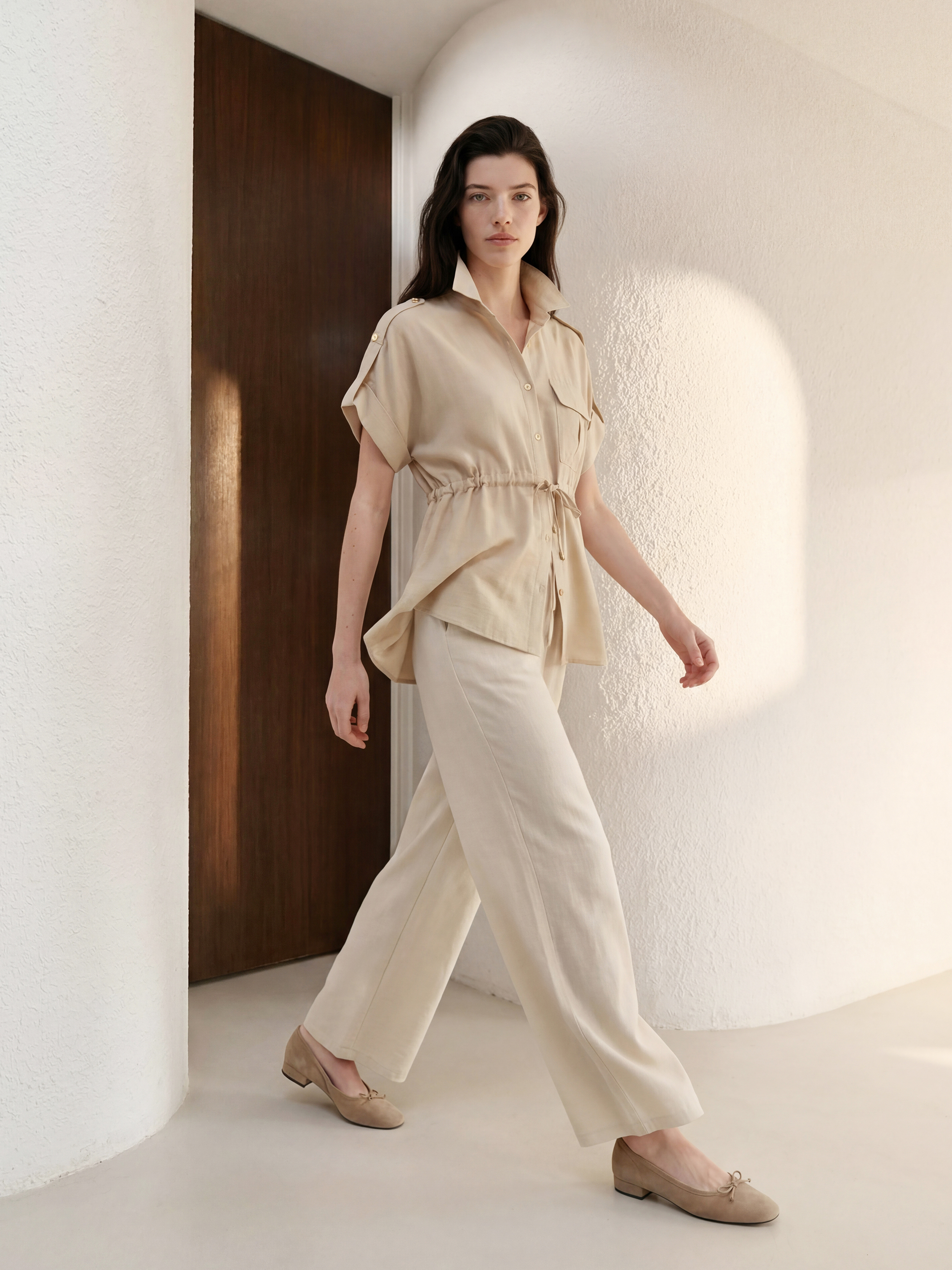 LCW Comfort Beli Lastikli Geniş Paça Kadın Pantolon