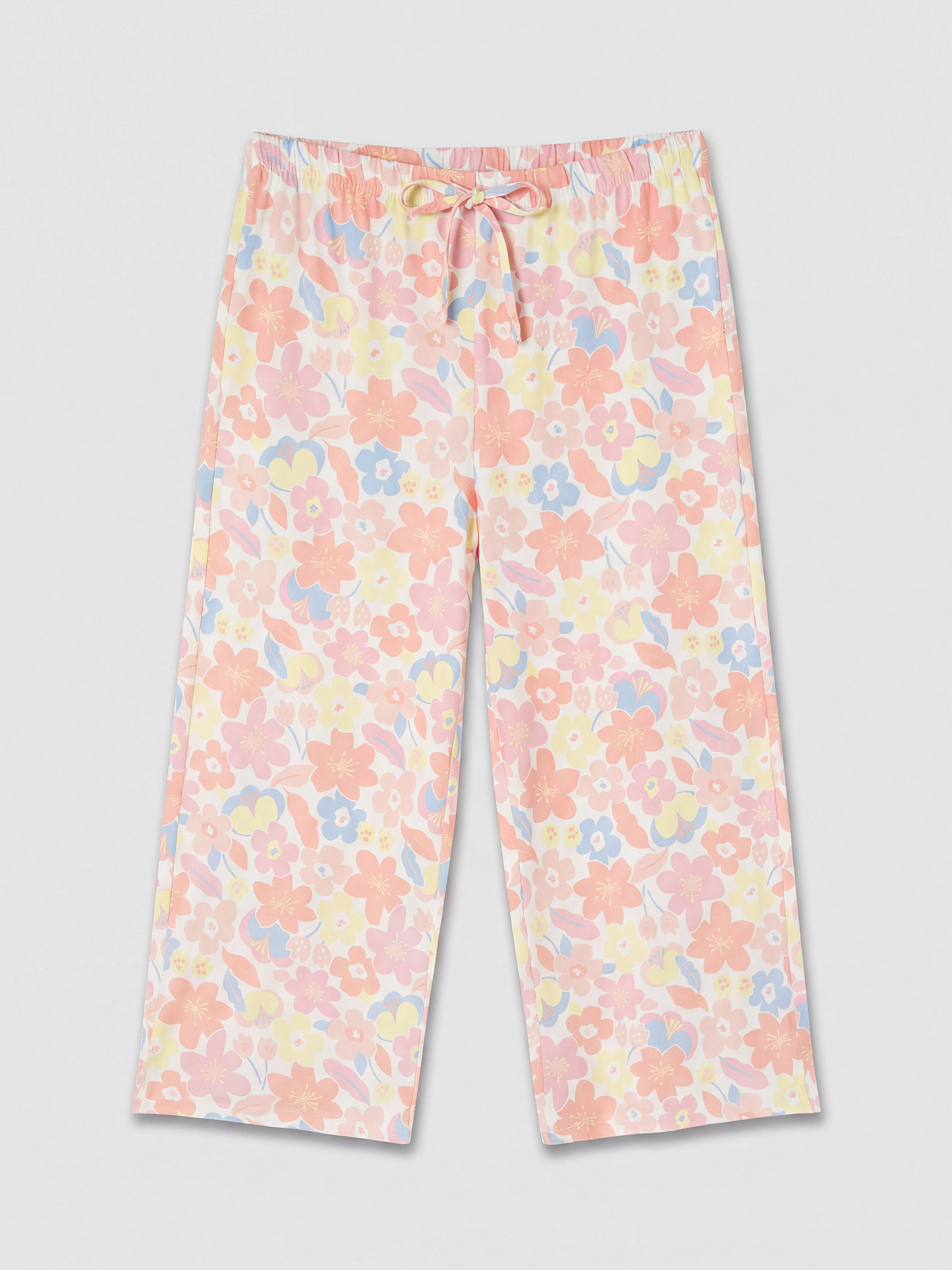 LCW DREAM Çiçekli Kadın Kapri Pijama Altı görsel 5