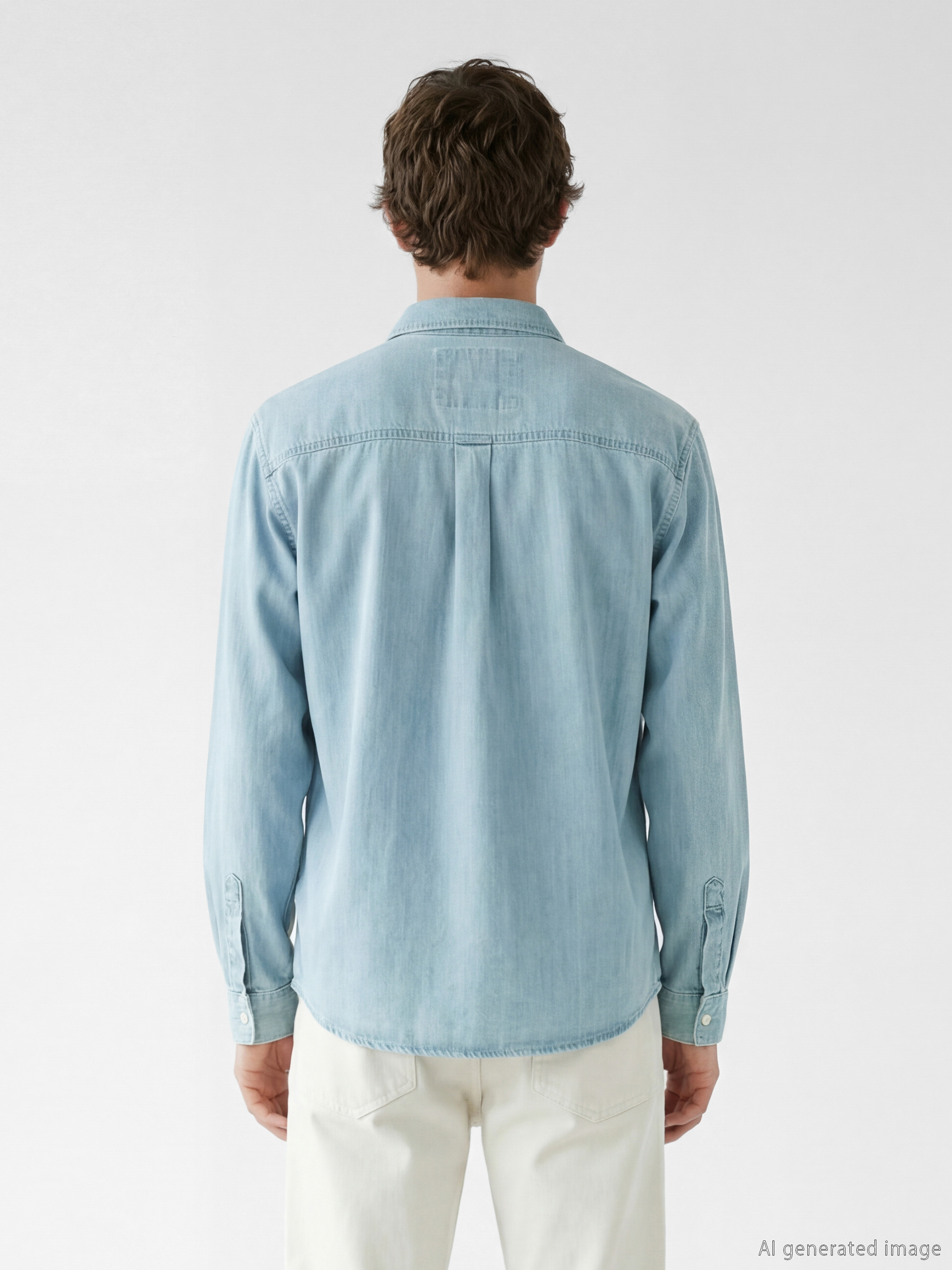 LCW Jeans Regular Fit Erkek Jean Gömlek görsel 4