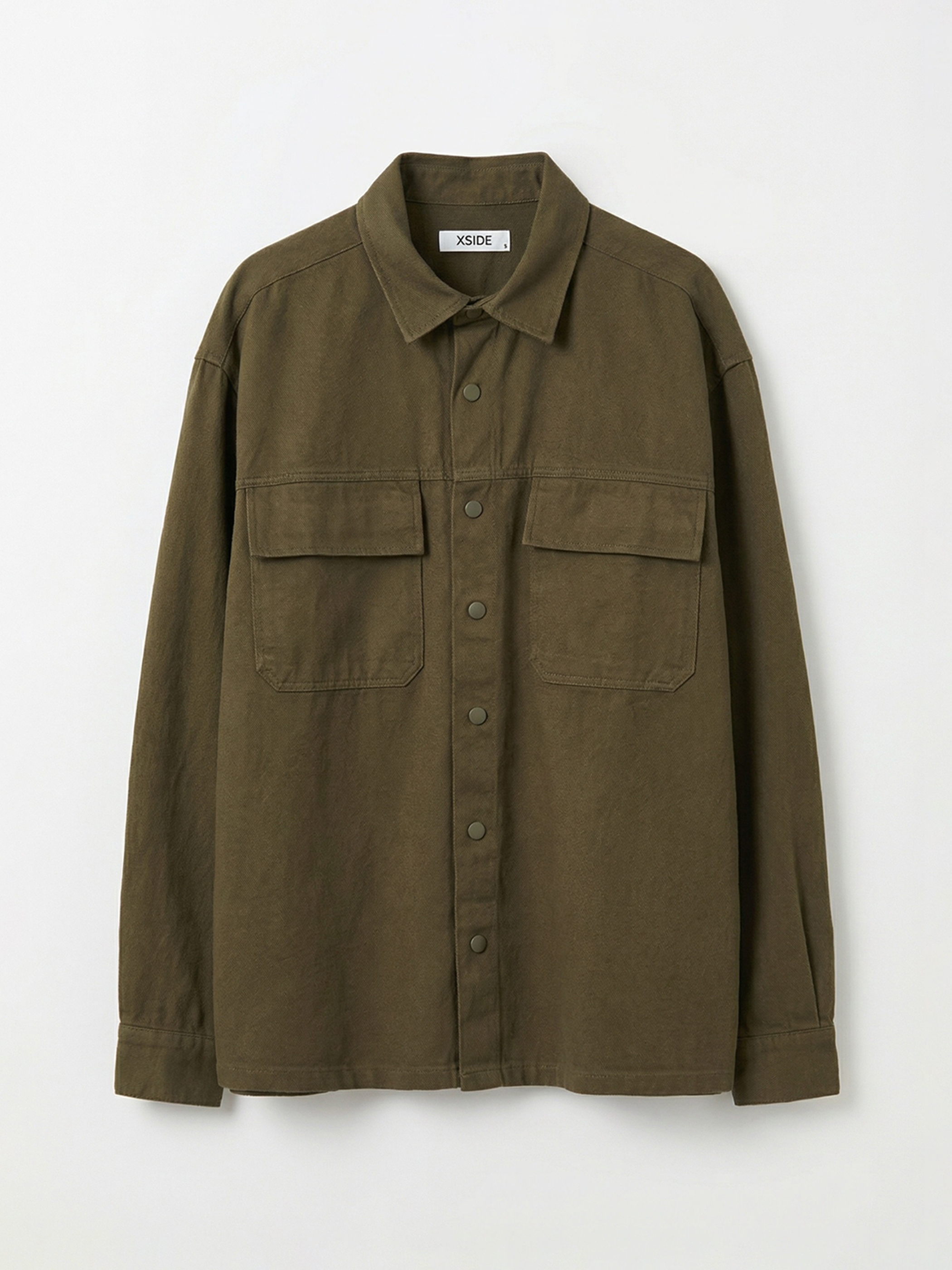 XSIDE Loose Fit Erkek Gabardin Gömlek Ceket görsel 5