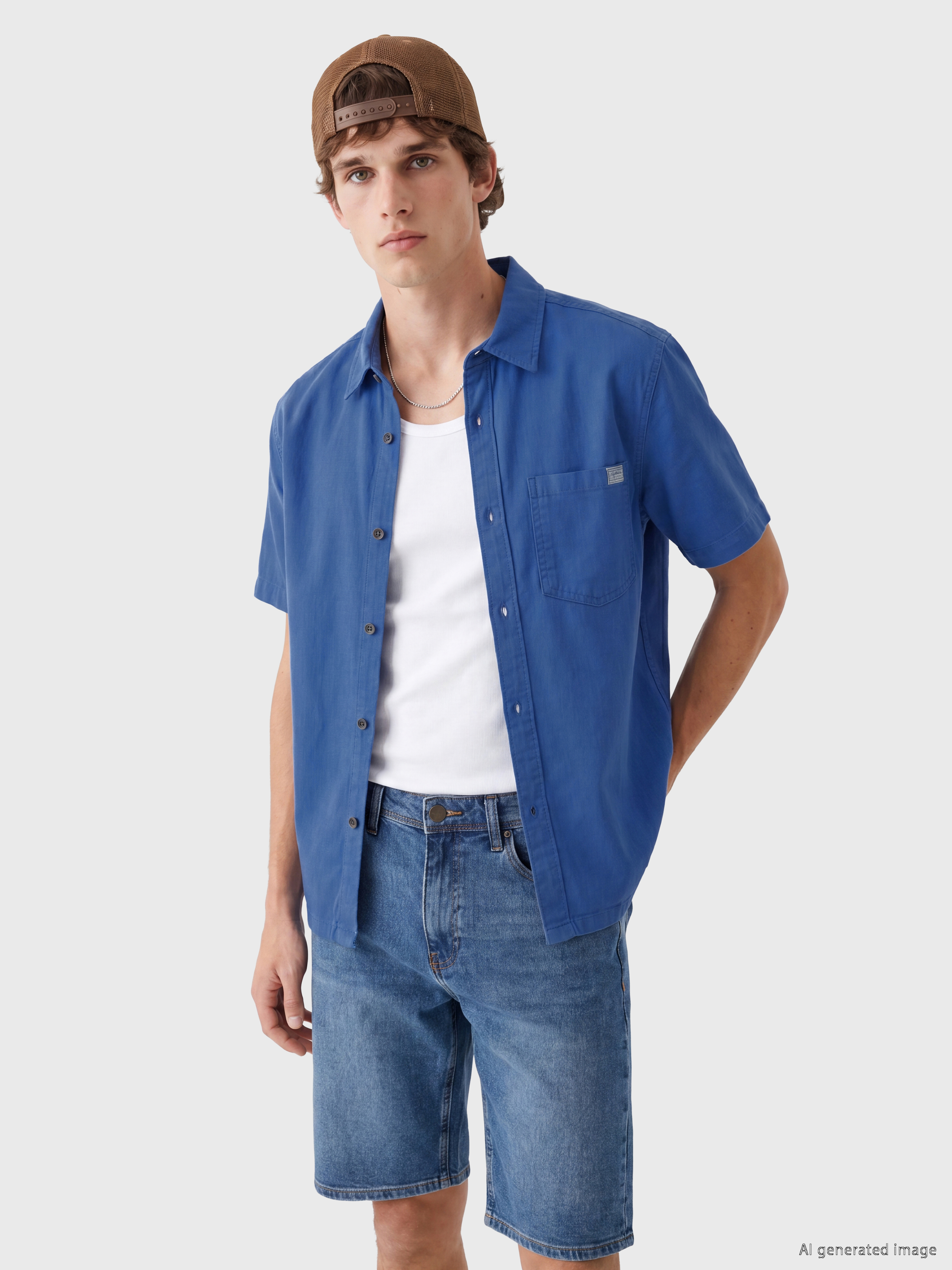 LCW Jeans Regular Fit Erkek Jean Gömlek