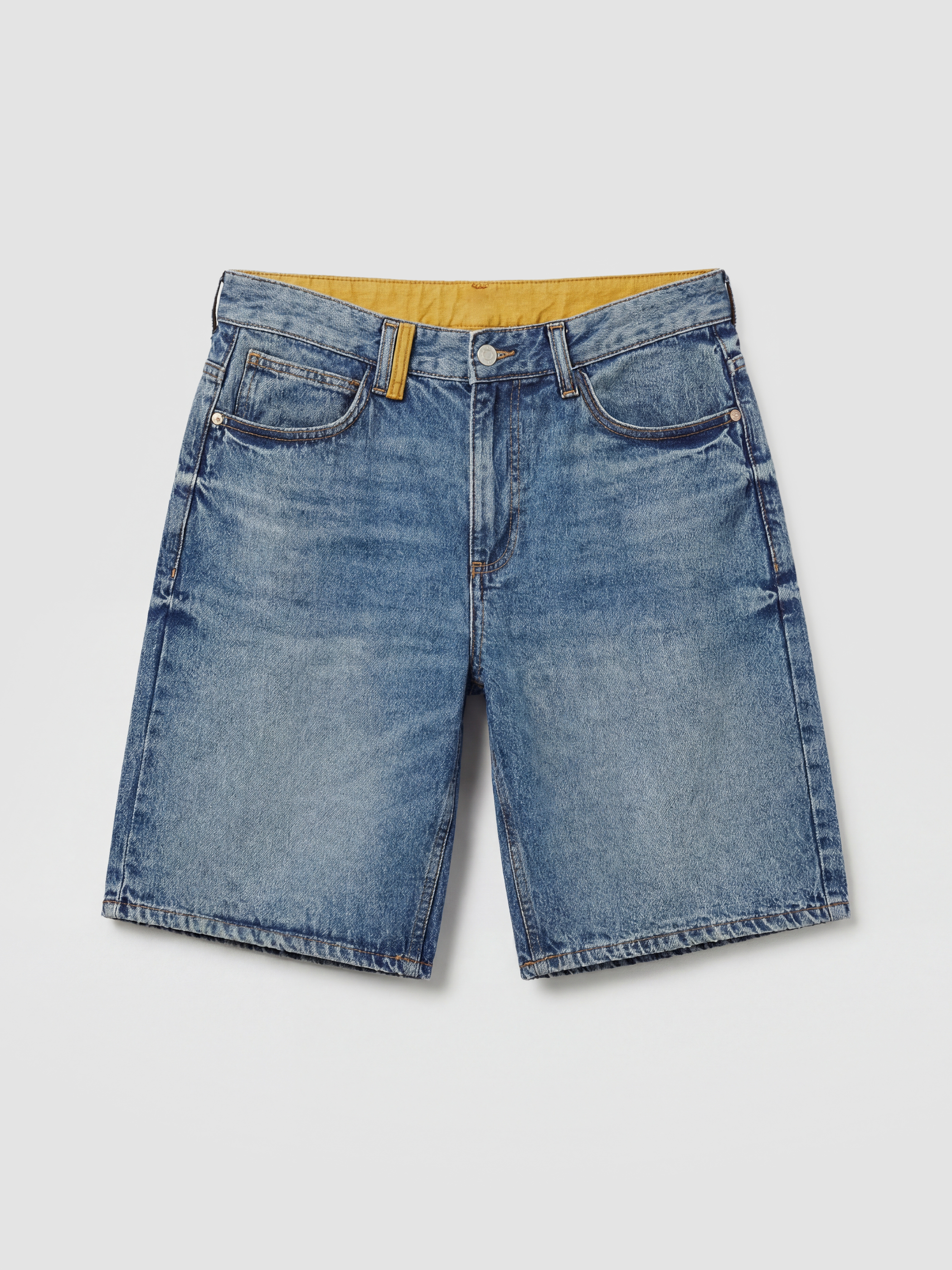 XSIDE Rahat Kalıp Erkek Jean Şort görsel 4