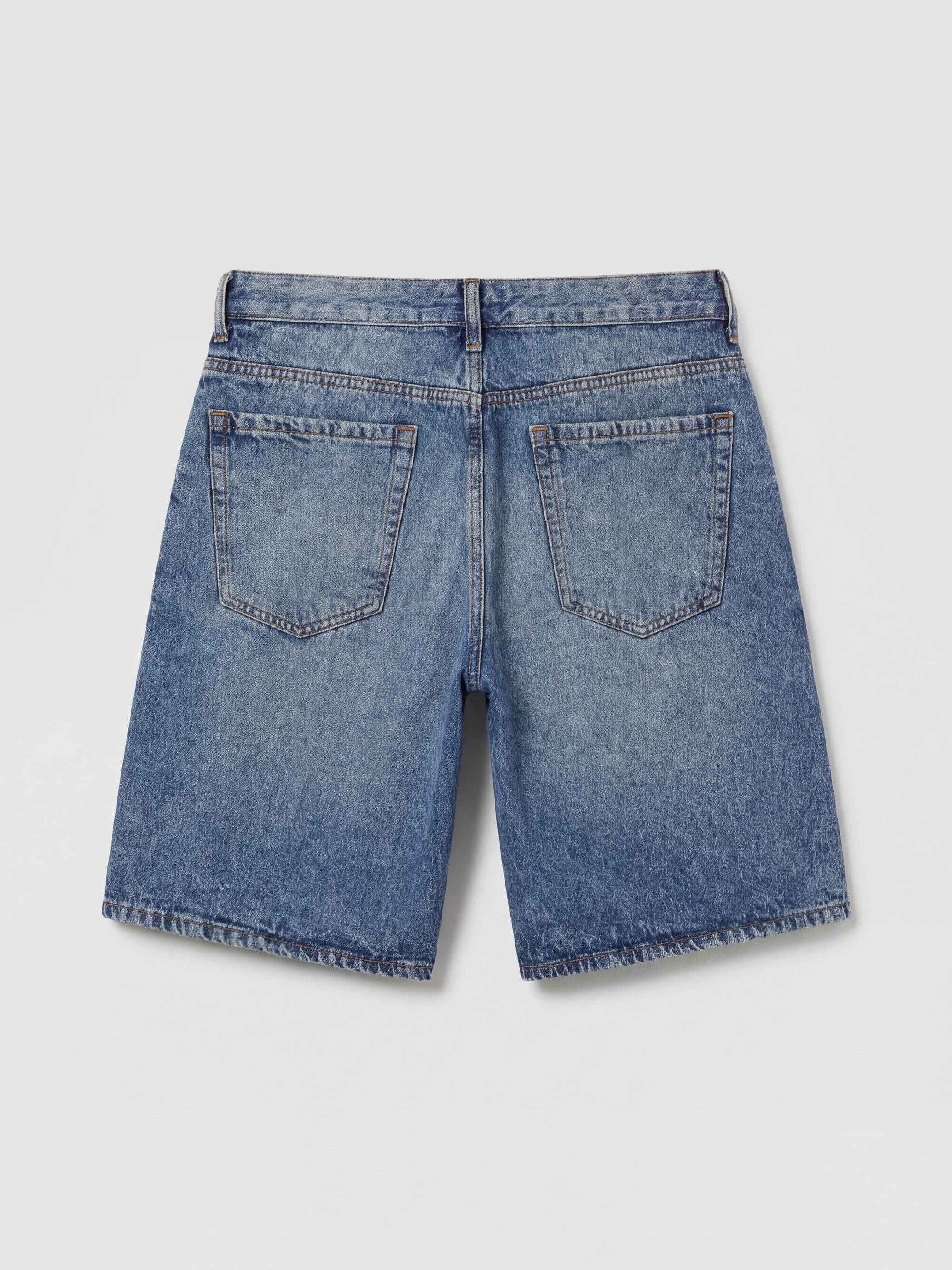 XSIDE Rahat Kalıp Erkek Jean Şort görsel 5
