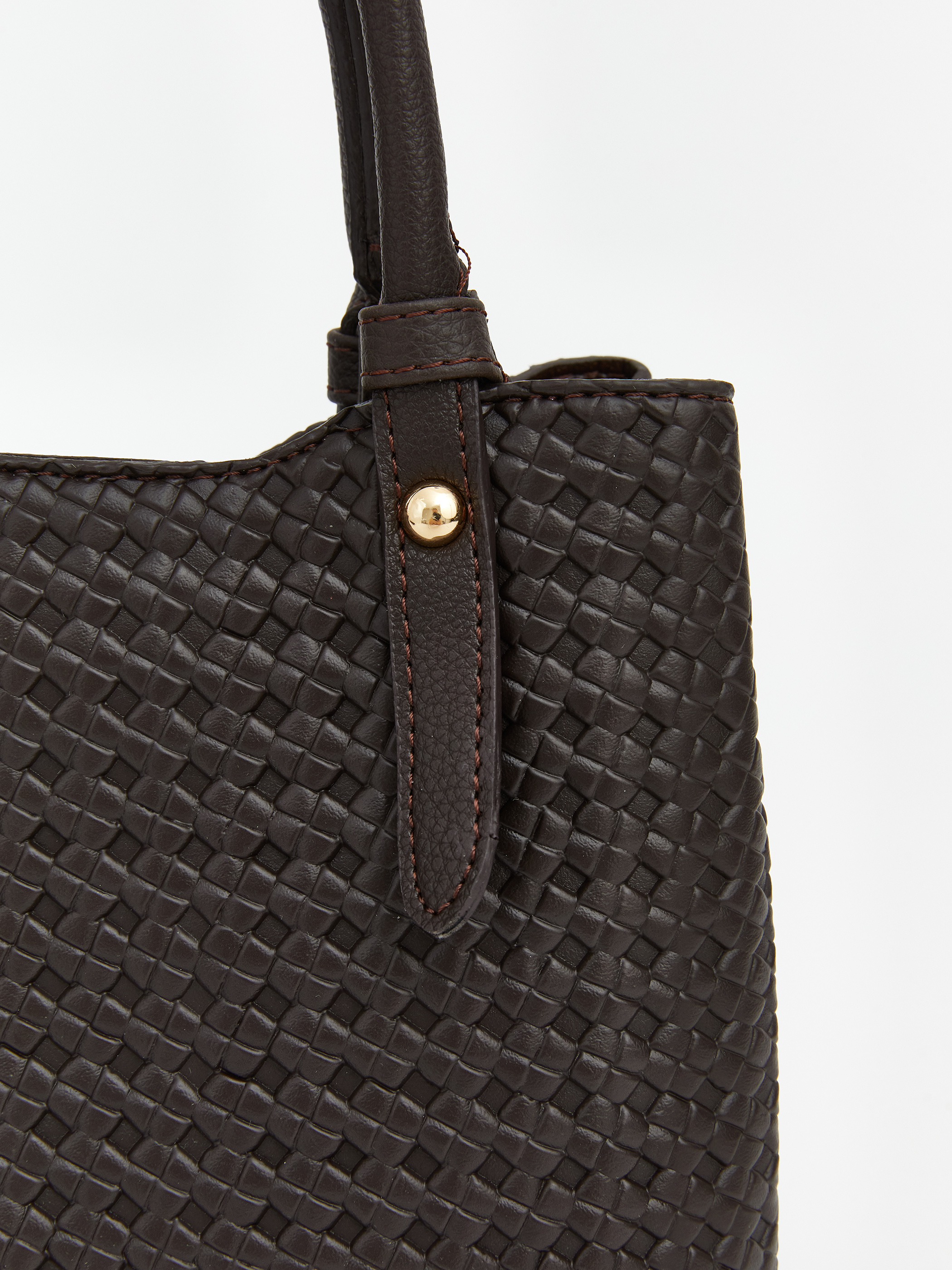 LCW ACCESSORIES Hasır Örgü Desenli Kadın Omuz Çantası görsel 4