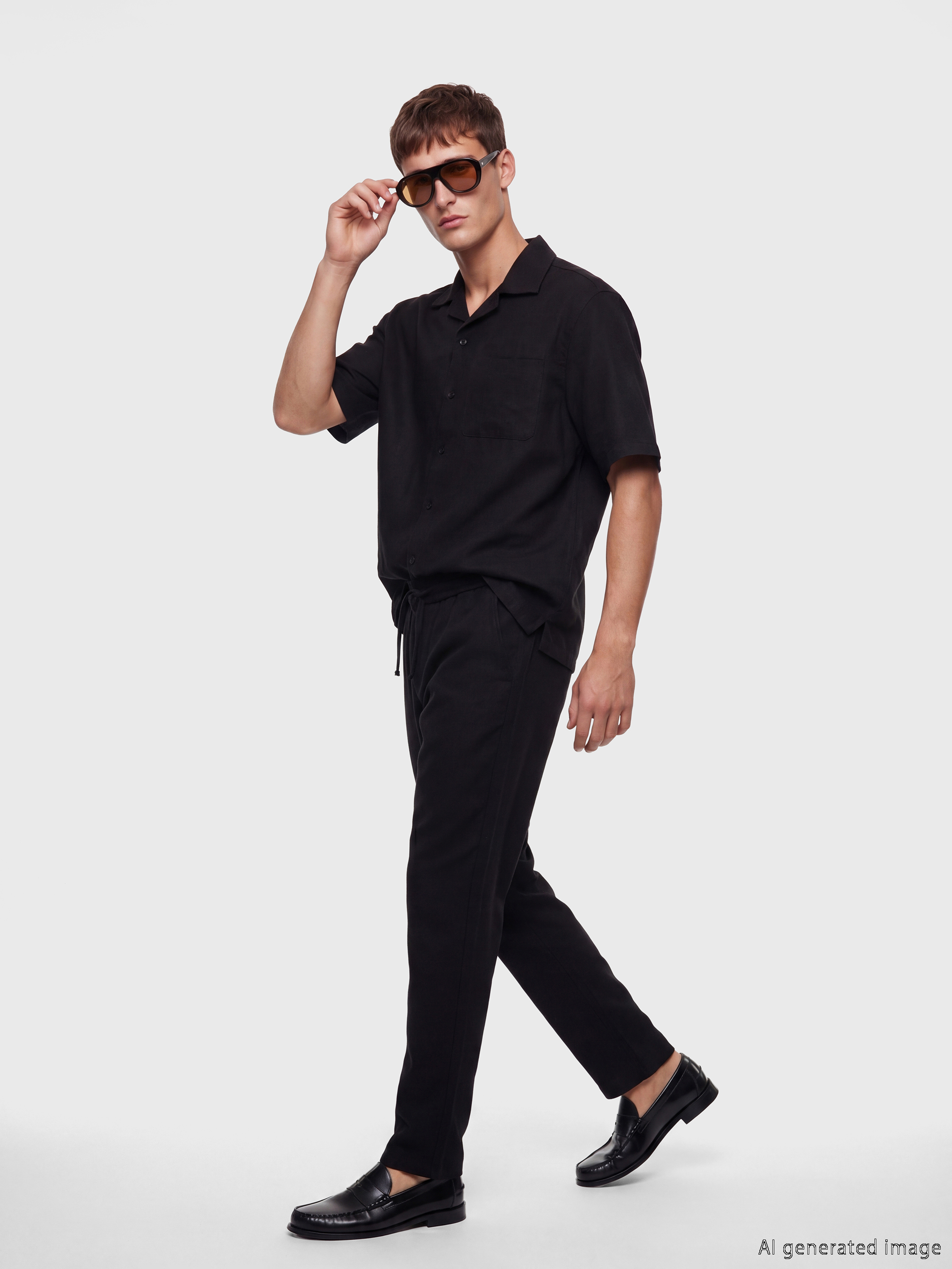LCW Vision Regular Fit Resort Yaka Erkek Gömlek görsel 2