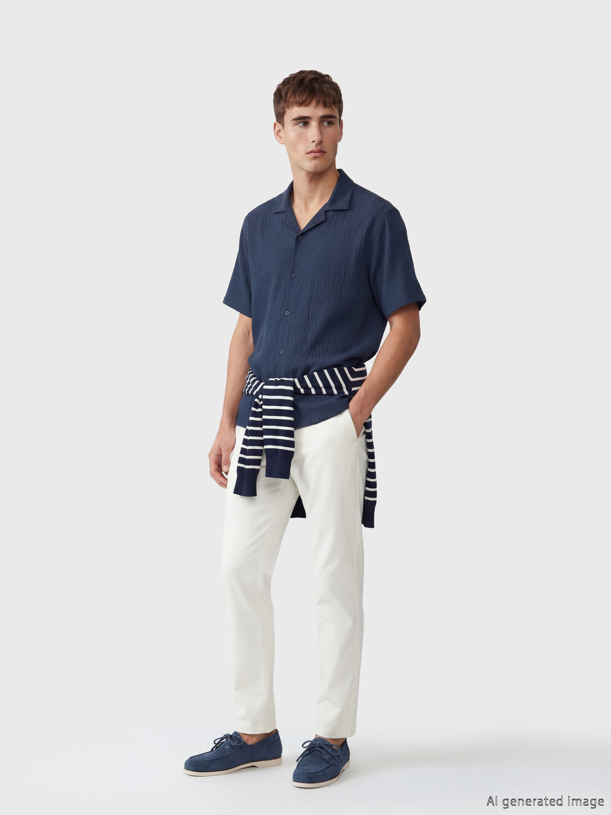 LCW Vision Regular Fit Krinkle Erkek Gömlek görsel 2