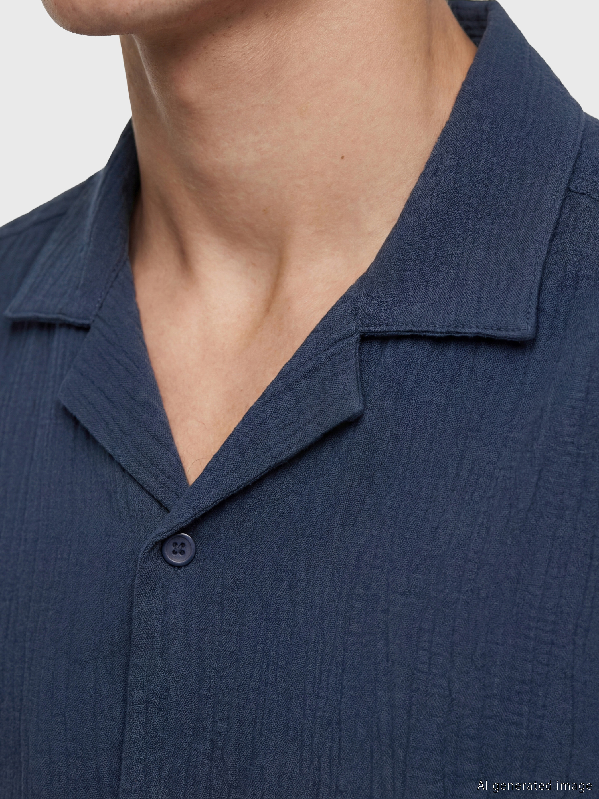 LCW Vision Regular Fit Krinkle Erkek Gömlek görsel 3