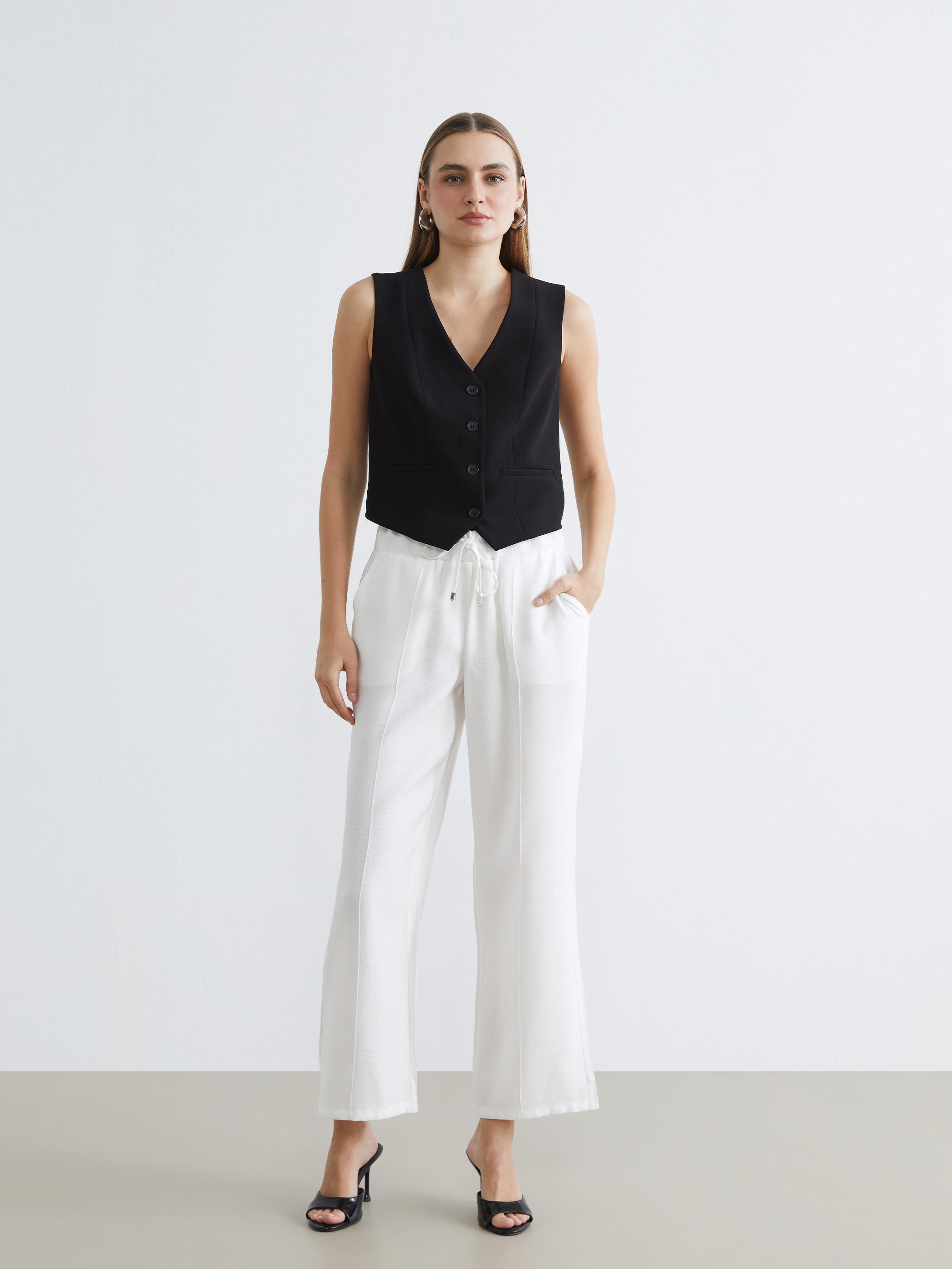 LCW EVERYDAY Beli Lastikli Kadın Pantolon