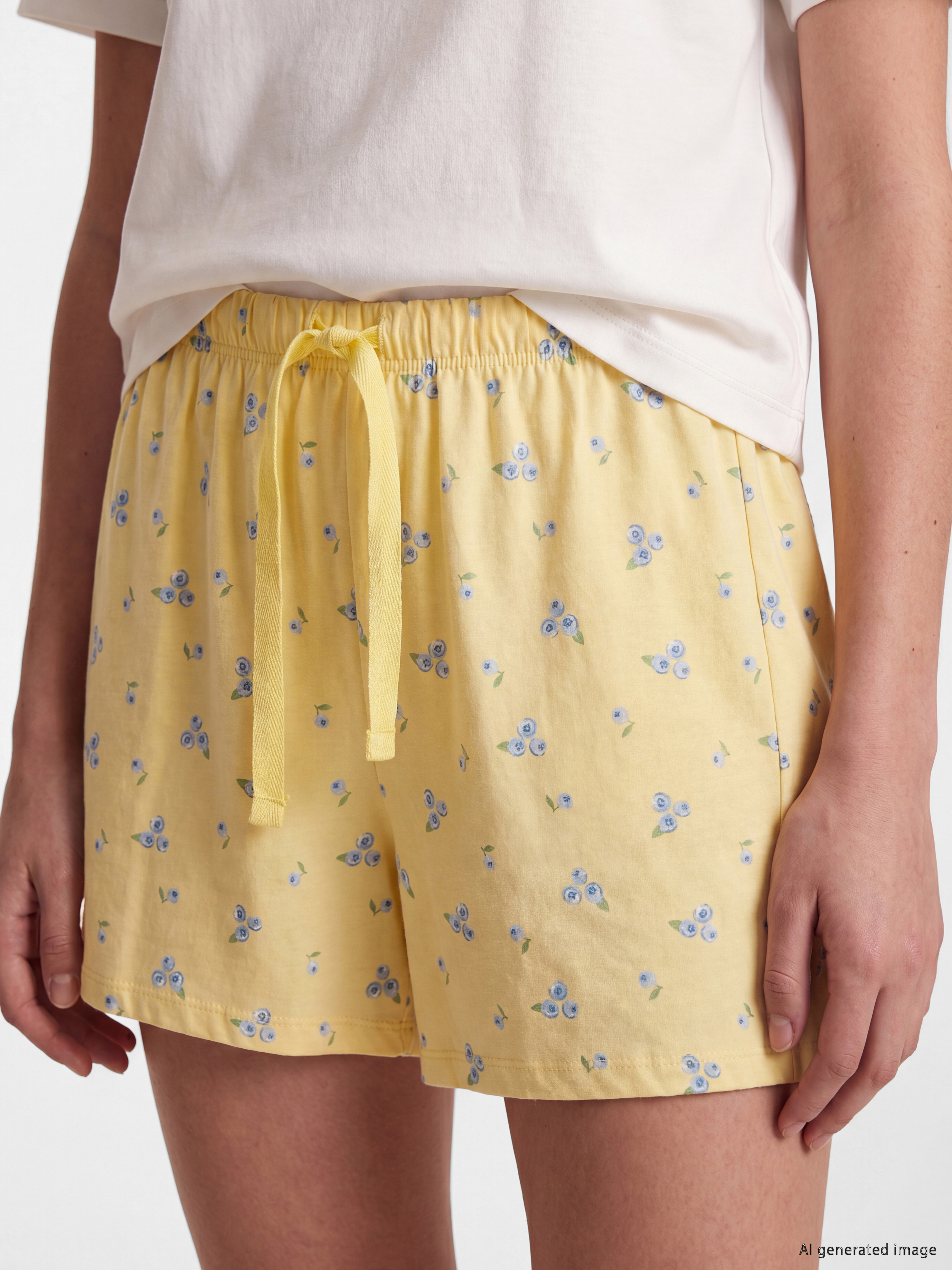 LCW DREAM Baskılı %100 Pamuklu Kadın Şort Pijama Altı 2'li görsel 5