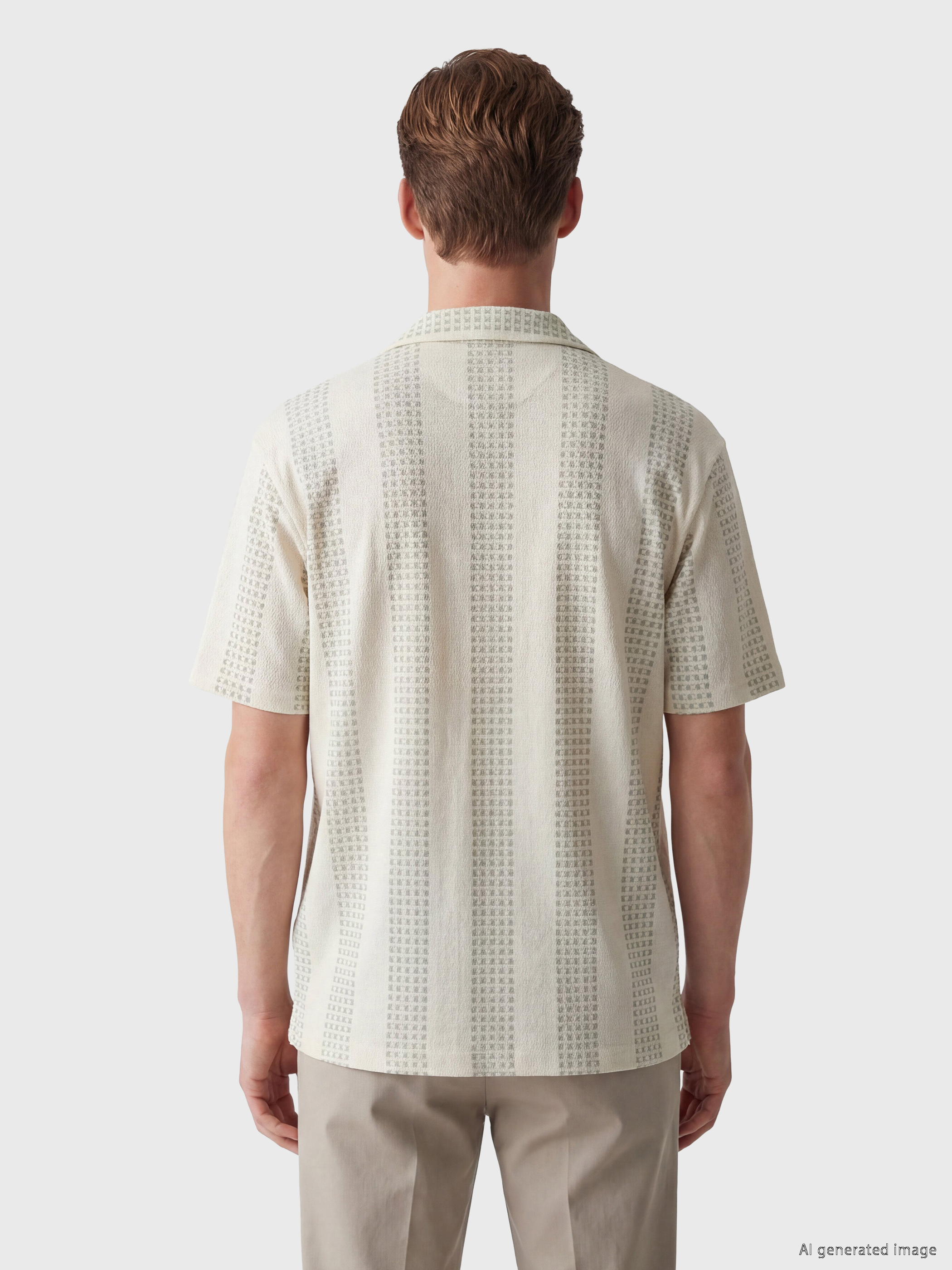LCW Vision Regular Fit Desenli Erkek Gömlek görsel 4