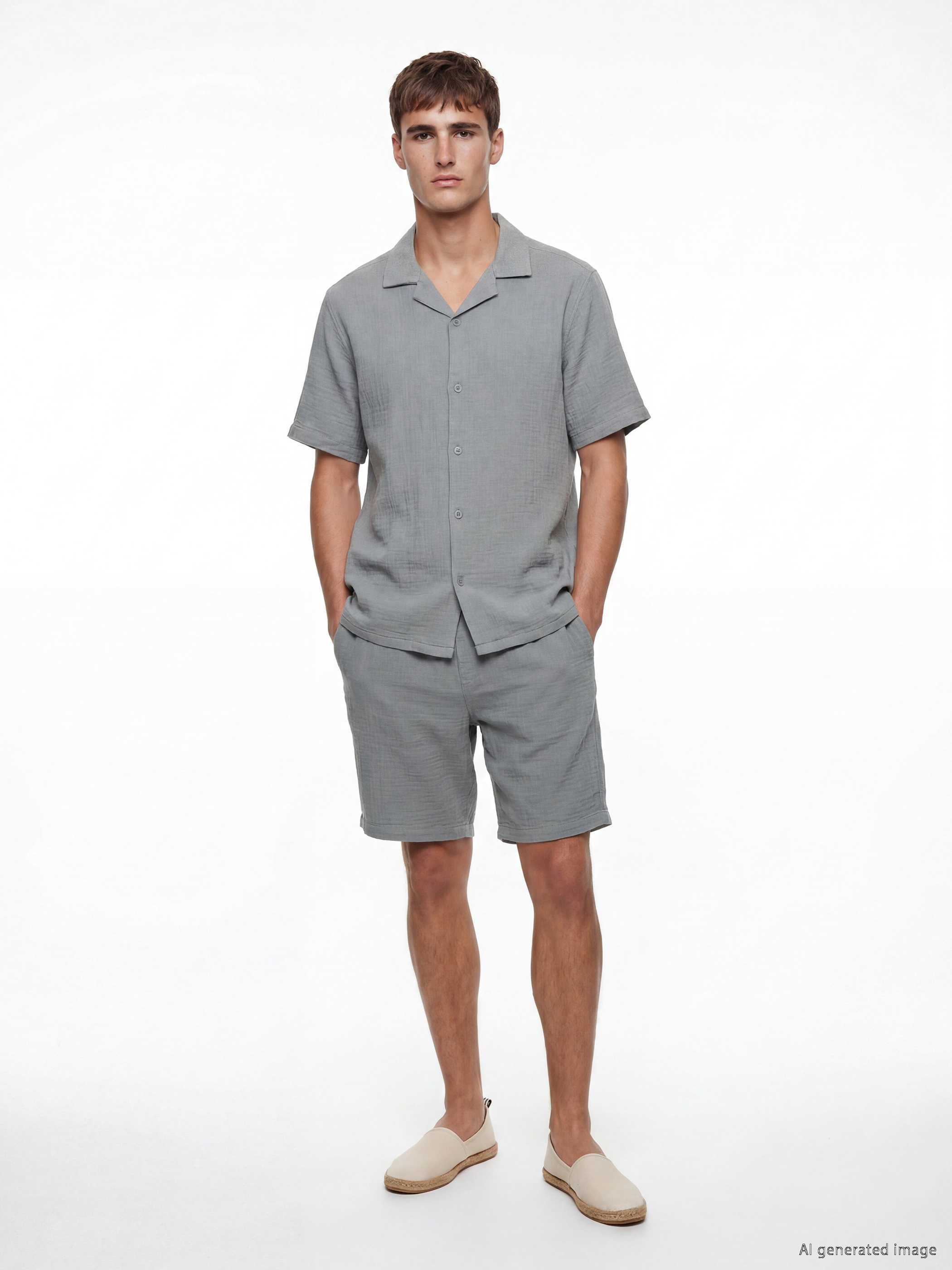 LCW Vision Regular Fit Müslin Erkek Gömlek görsel 2