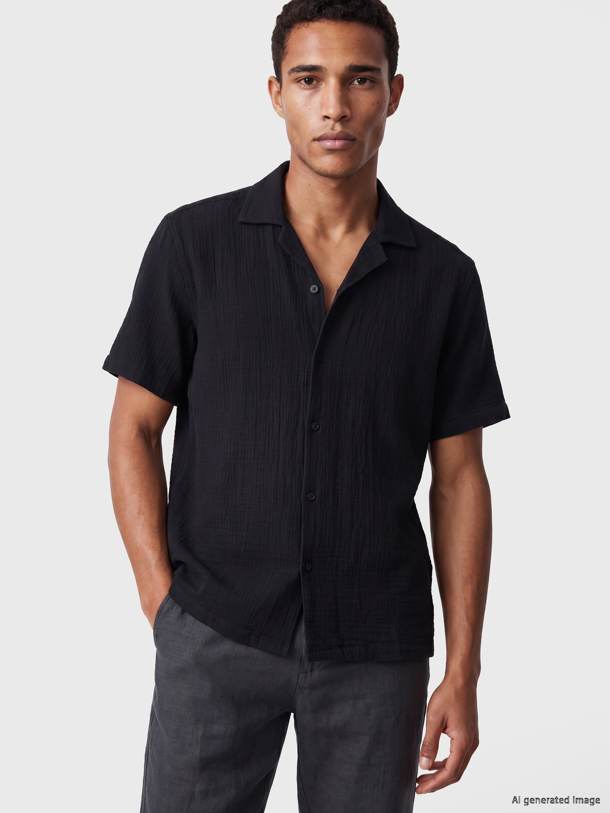LCW Vision Regular Fit Müslin Erkek Gömlek