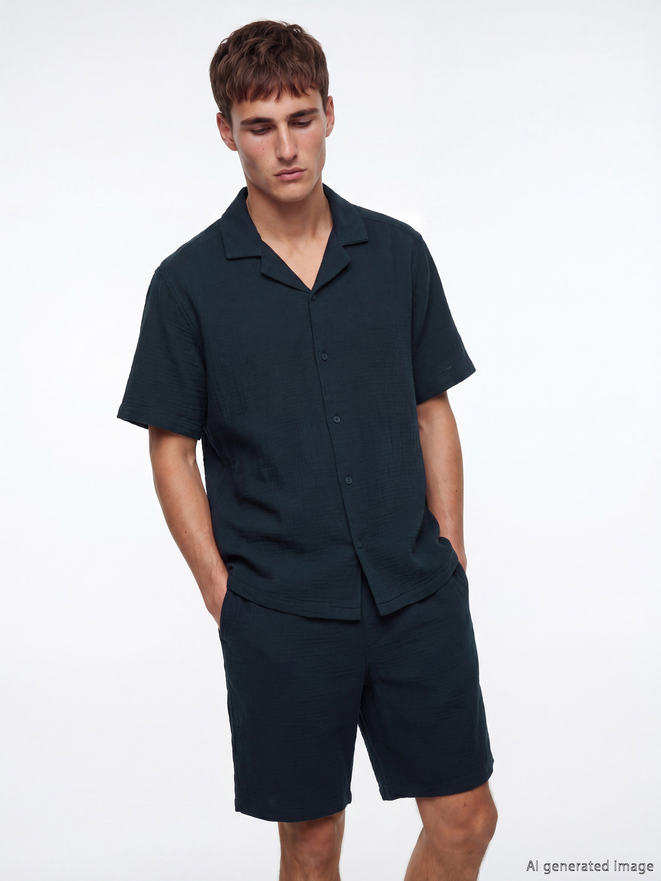 LCW Vision Regular Fit Müslin Erkek Gömlek