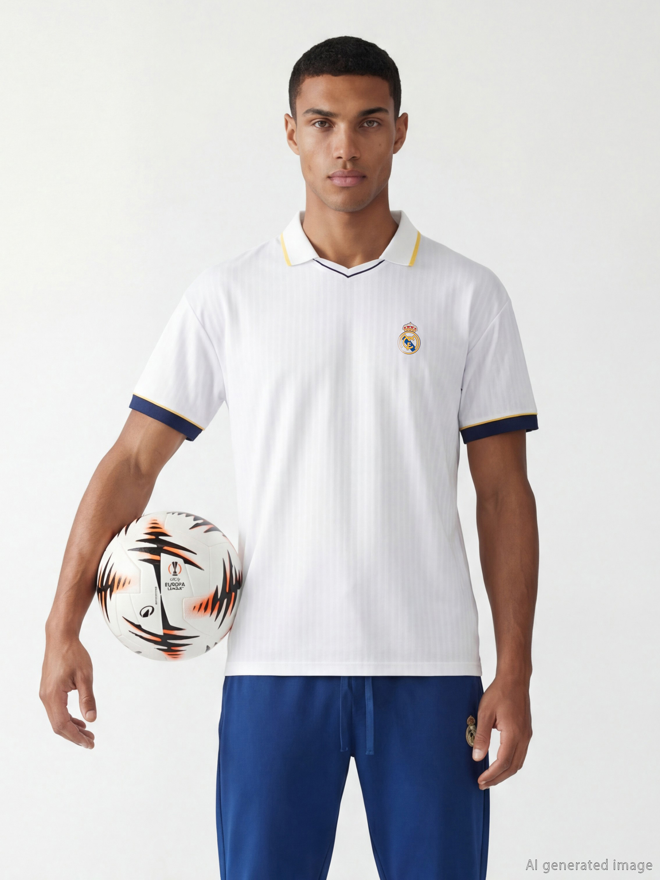 XSIDE ACTIVE Polo Yaka Real Madrid Nakışlı Erkek Spor Tişört