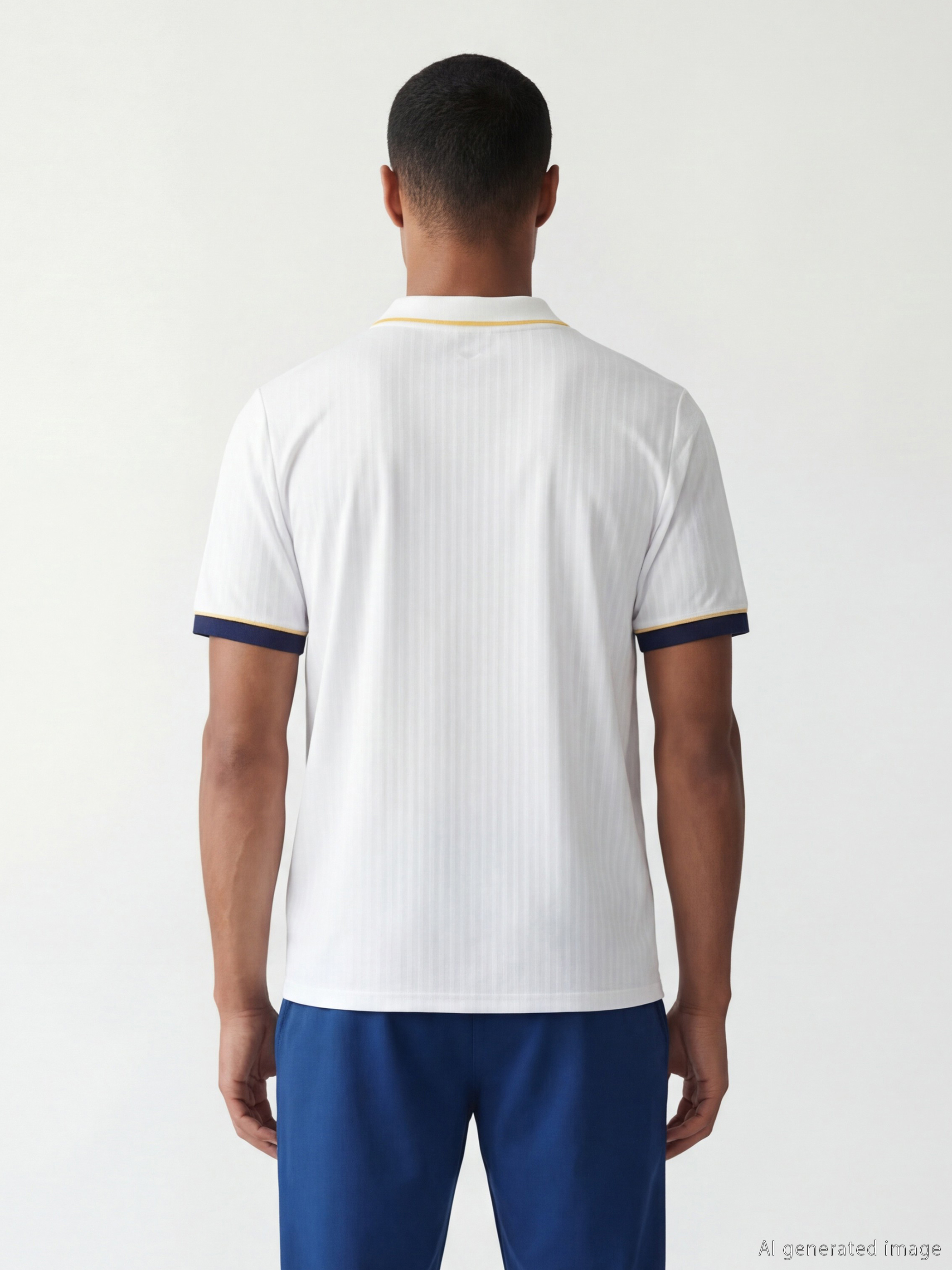 XSIDE ACTIVE Polo Yaka Real Madrid Nakışlı Erkek Spor Tişört görsel 3