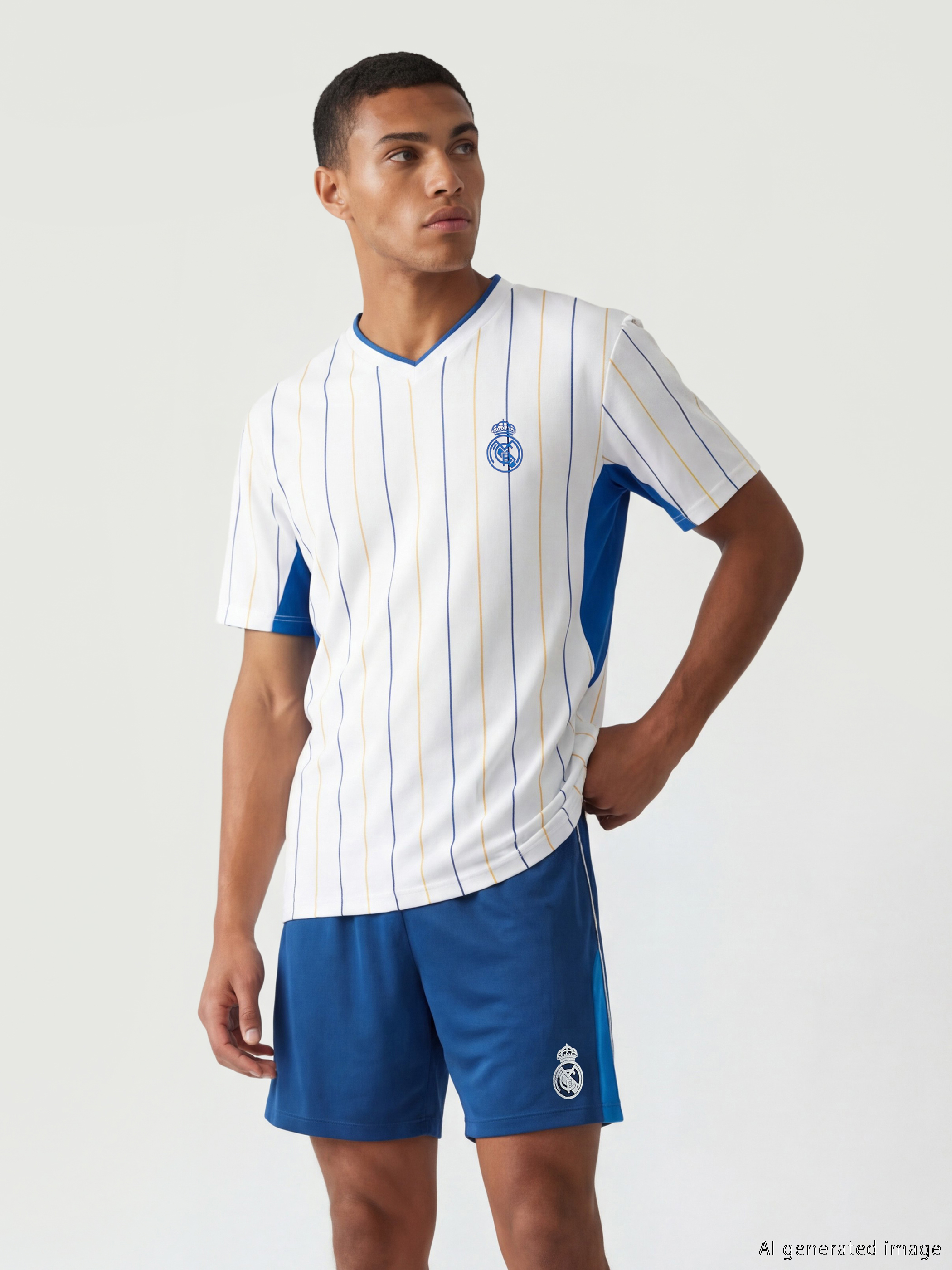 XSIDE ACTIVE Real Madrid Nakışlı Erkek Tişört