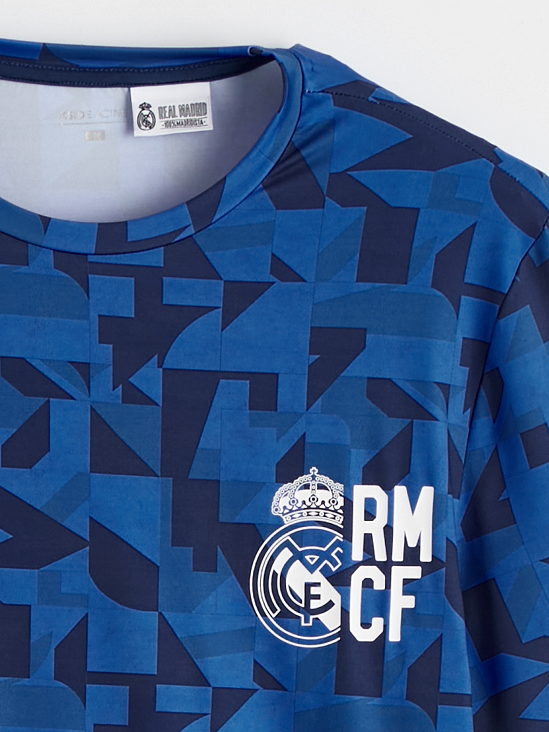 XSIDE ACTIVE Bisiklet Yaka Real Madrid Baskılı Erkek Spor Tişört görsel 6