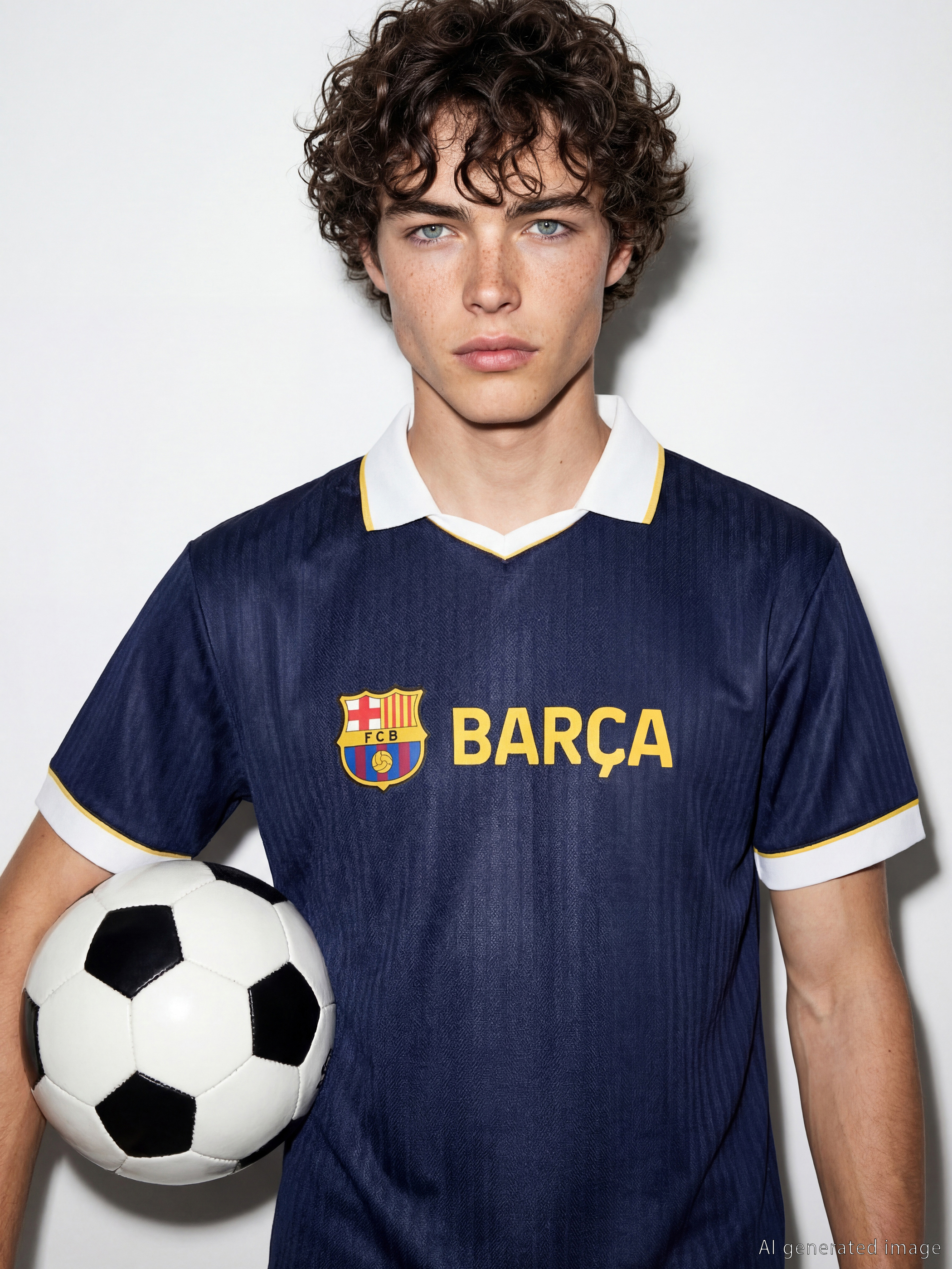 XSIDE ACTIVE Polo Yaka Barcelona Baskılı Erkek Spor Tişört