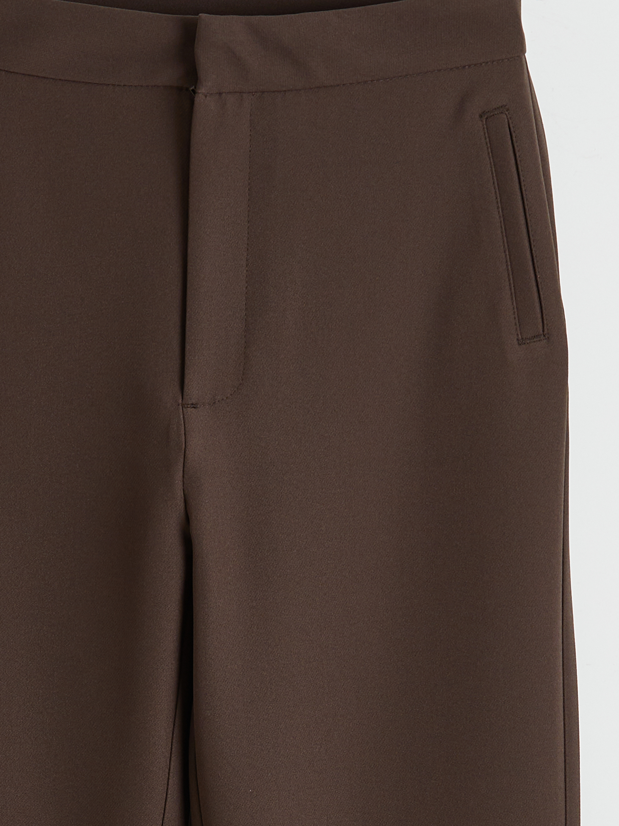 LCW Modest Beli Lastikli İspanyol Paça Kadın Pantolon görsel 7
