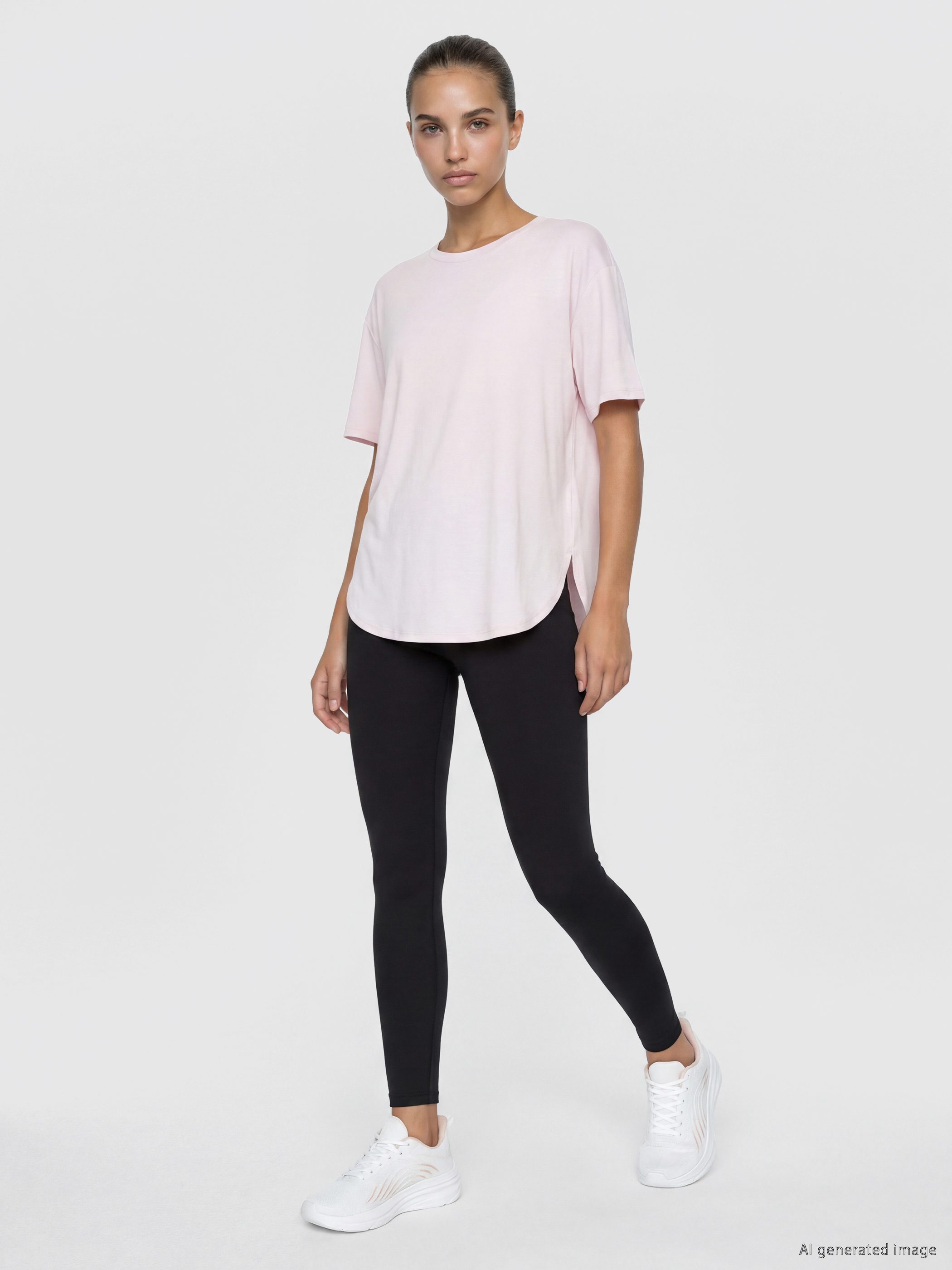 KOOR SPORT Beli Lastikli Kadın Spor Tayt