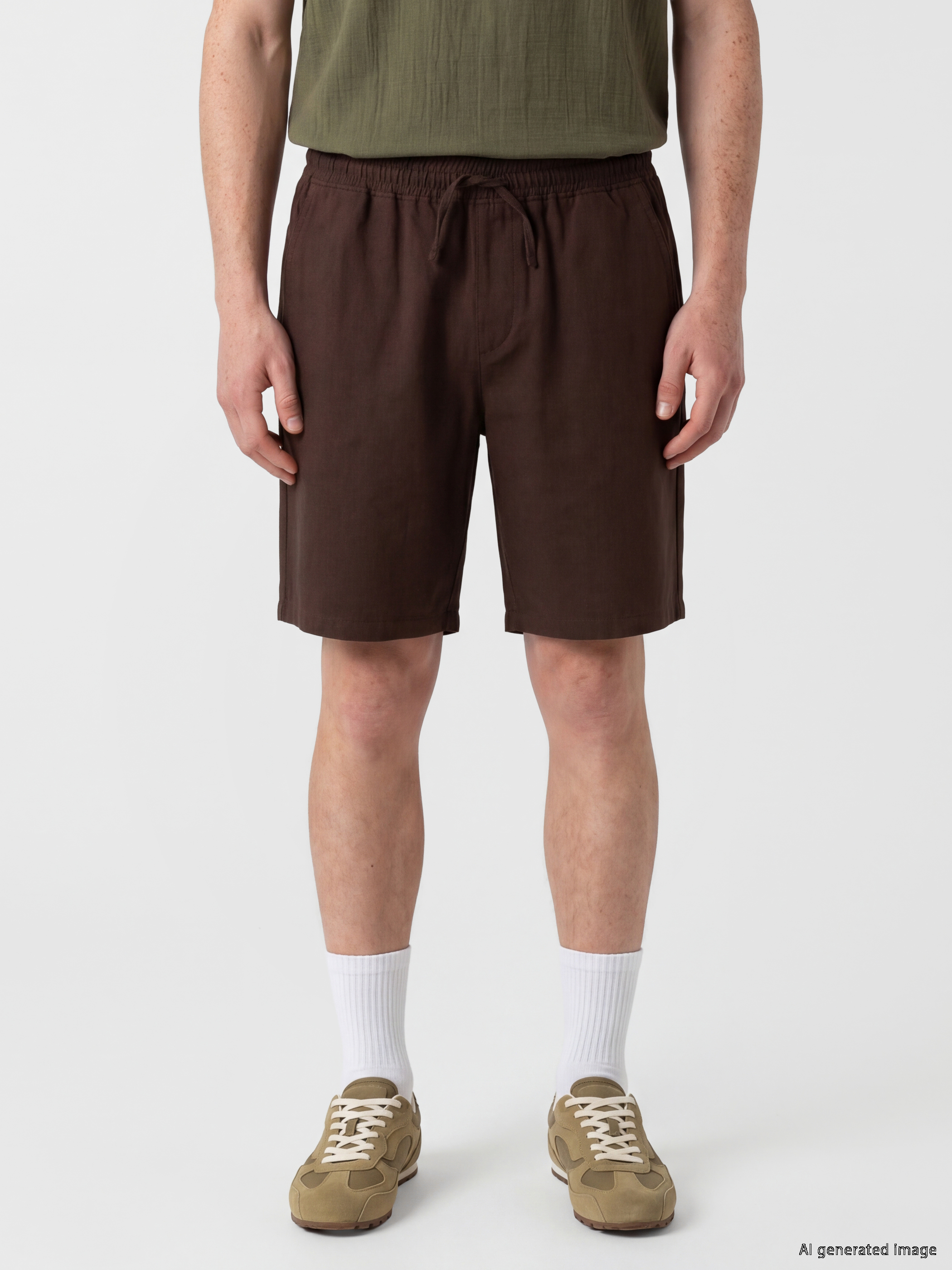 XSIDE Regular Fit Keten Görünümlü Erkek Şort görsel 2