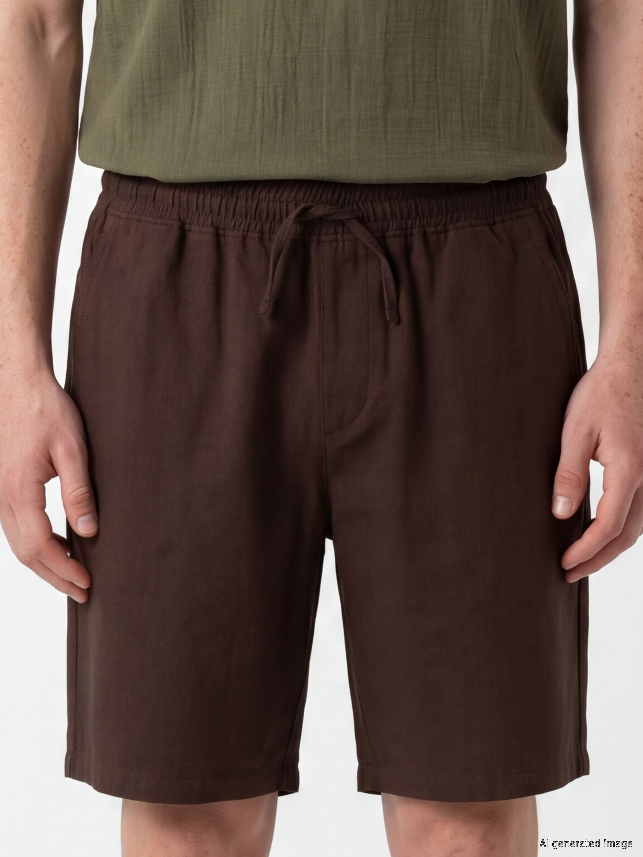 XSIDE Regular Fit Keten Görünümlü Erkek Şort görsel 3