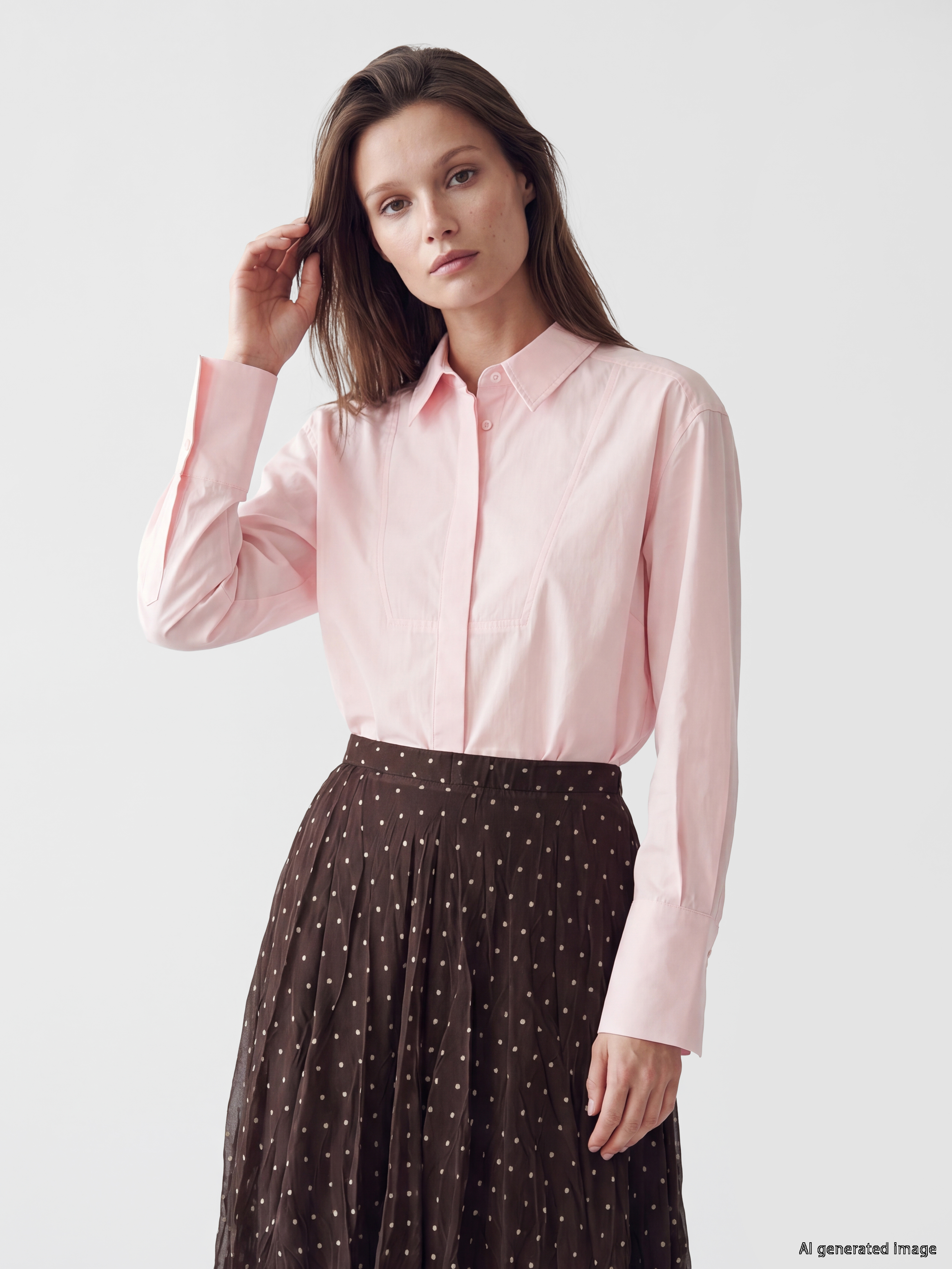 LCW Modest Poplin Kadın Gömlek Tunik
