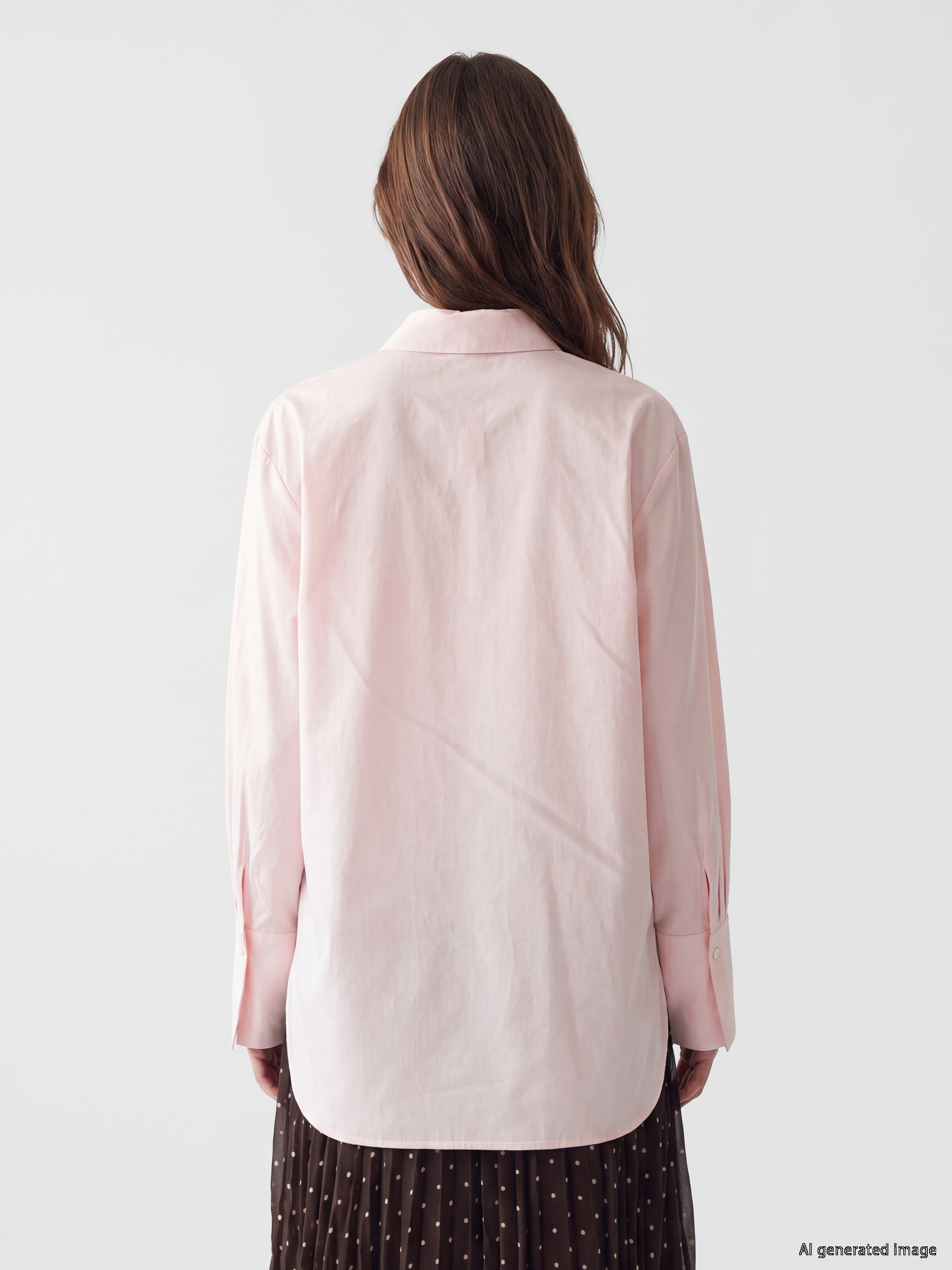 LCW Modest Poplin Kadın Gömlek Tunik görsel 4