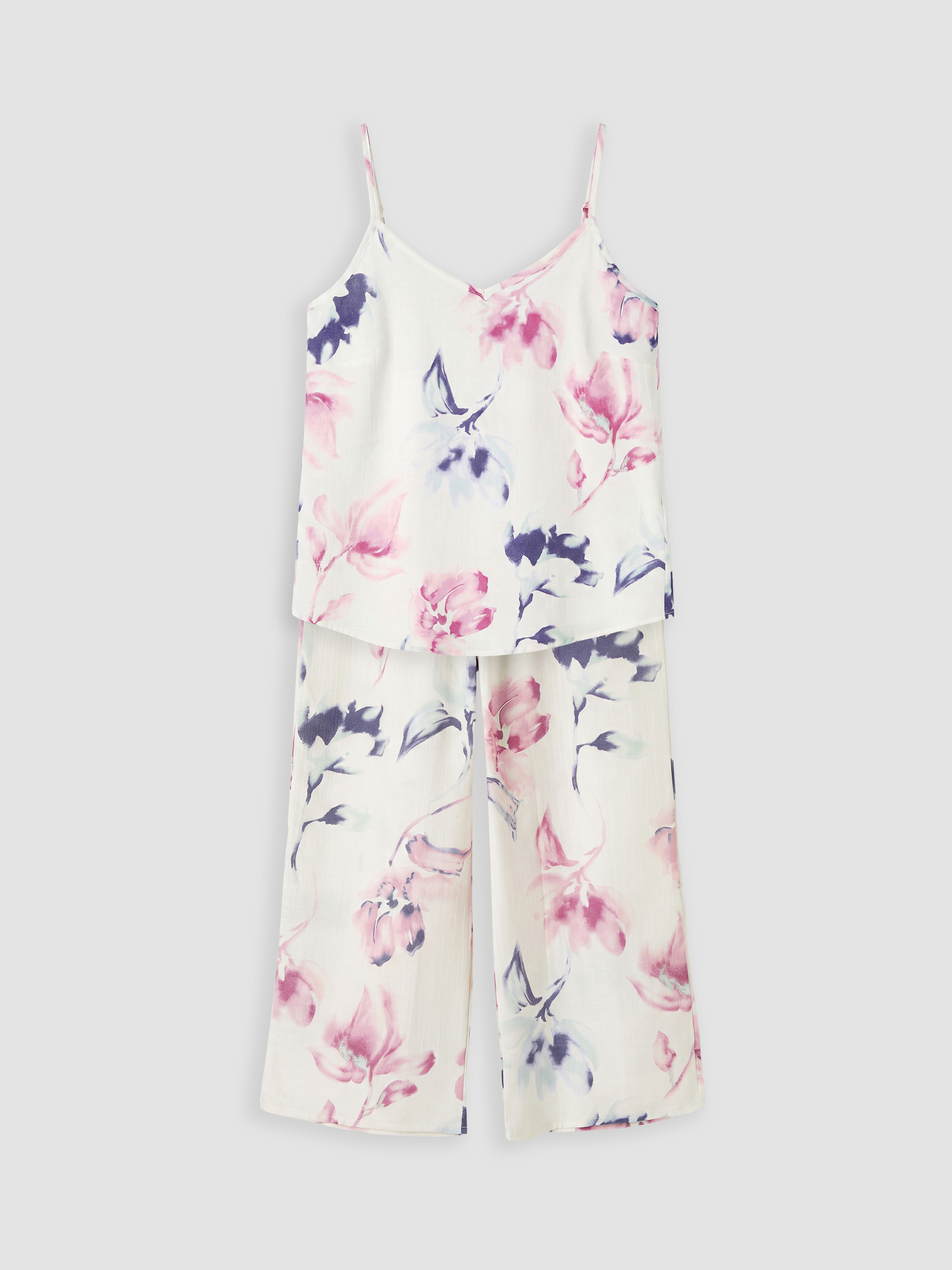 LCW DREAM Çiçekli İp Askılı Kadın Pijama Takım görsel 5