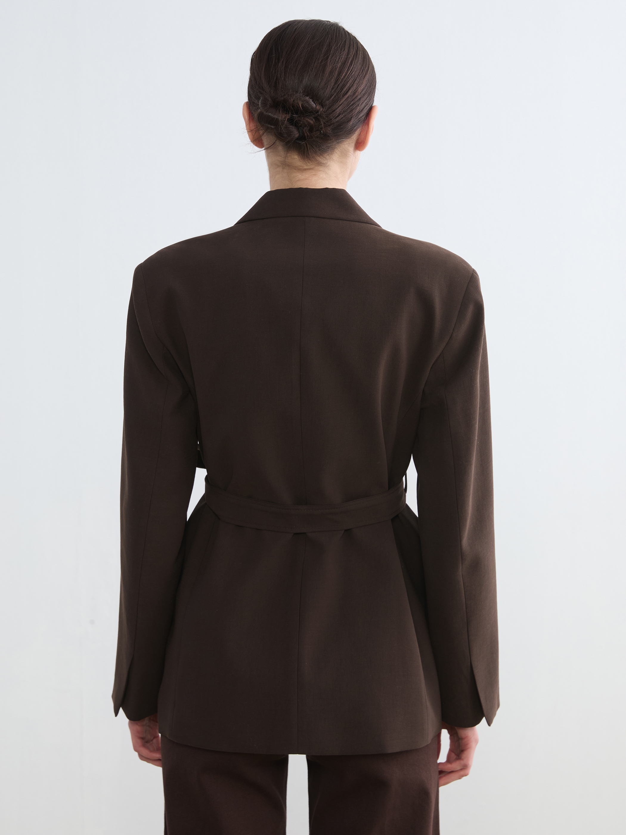 LCW Modest Beli Kuşaklı Kadın Blazer Ceket görsel 4