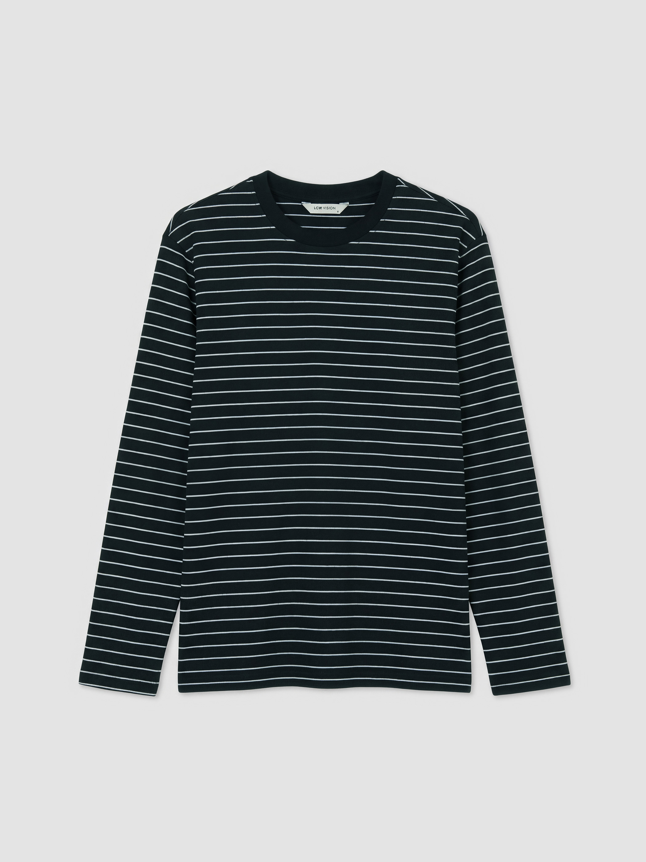 LCW Vision Bisiklet Yaka Çizgili Erkek Sweatshirt görsel 5
