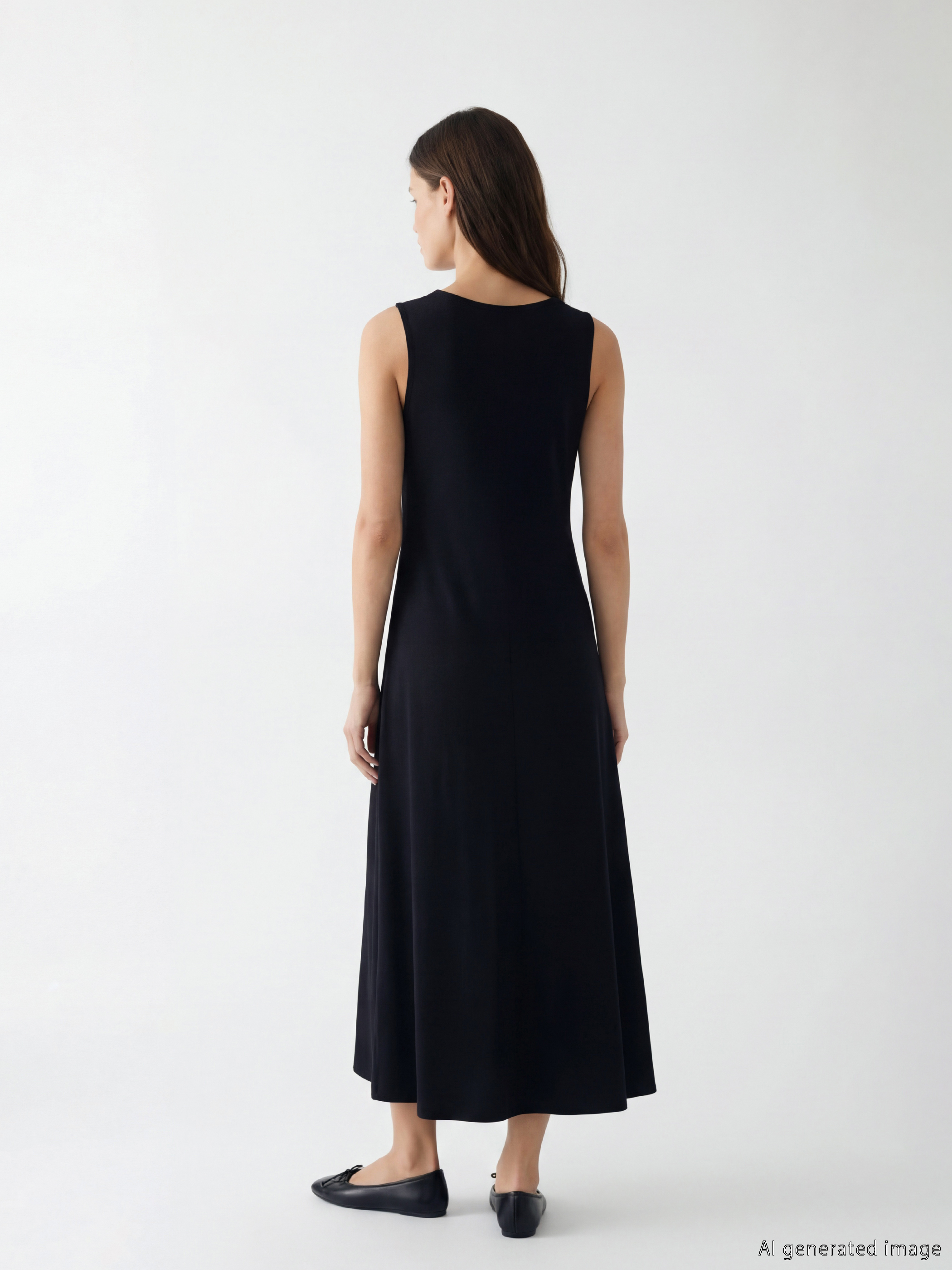 LCW Modest Bisiklet Yaka Kadın Elbise Astarı görsel 3