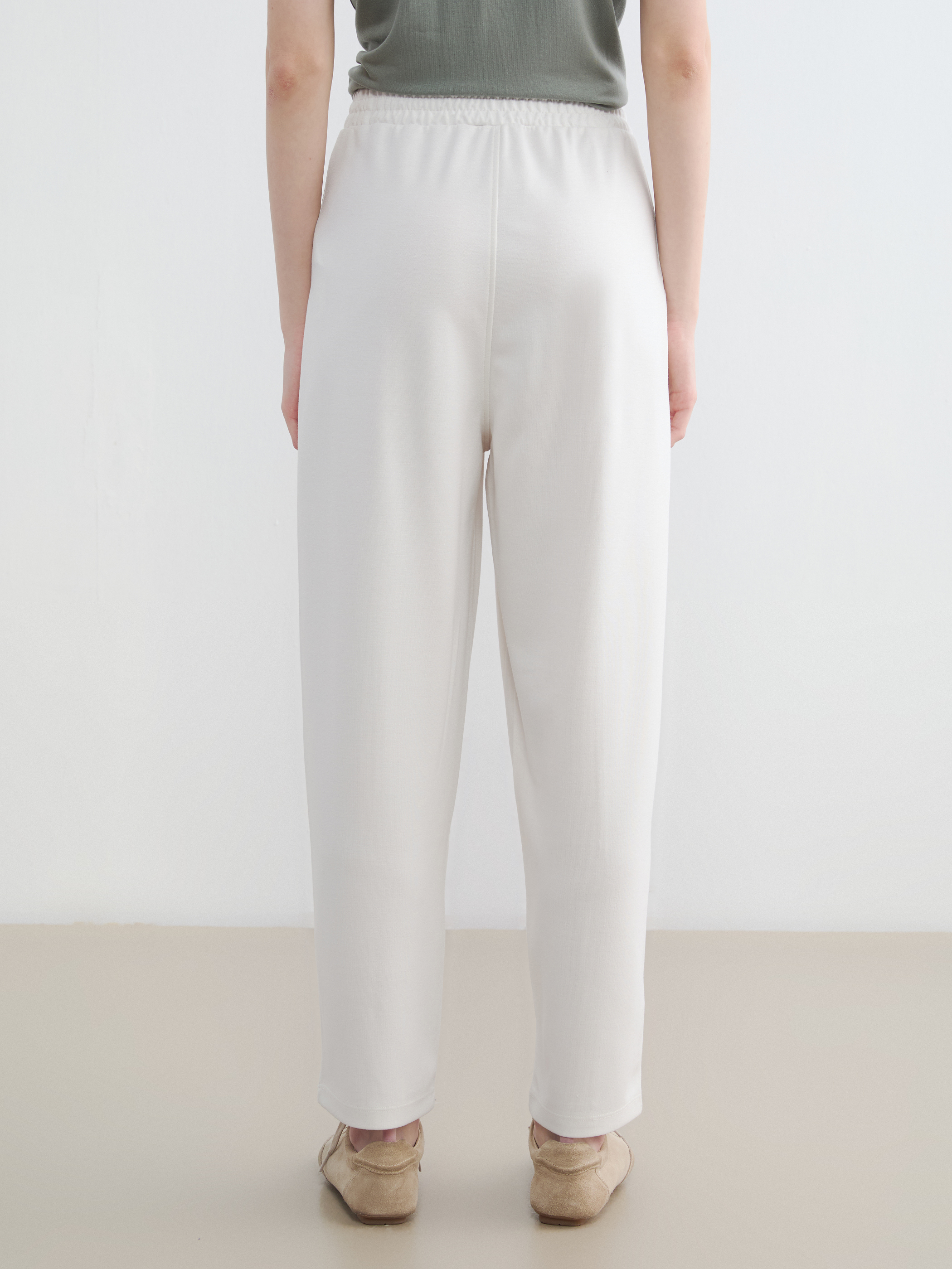 LCW Modest Beli Lastikli Soft Touch Kadın Eşofman Altı görsel 4