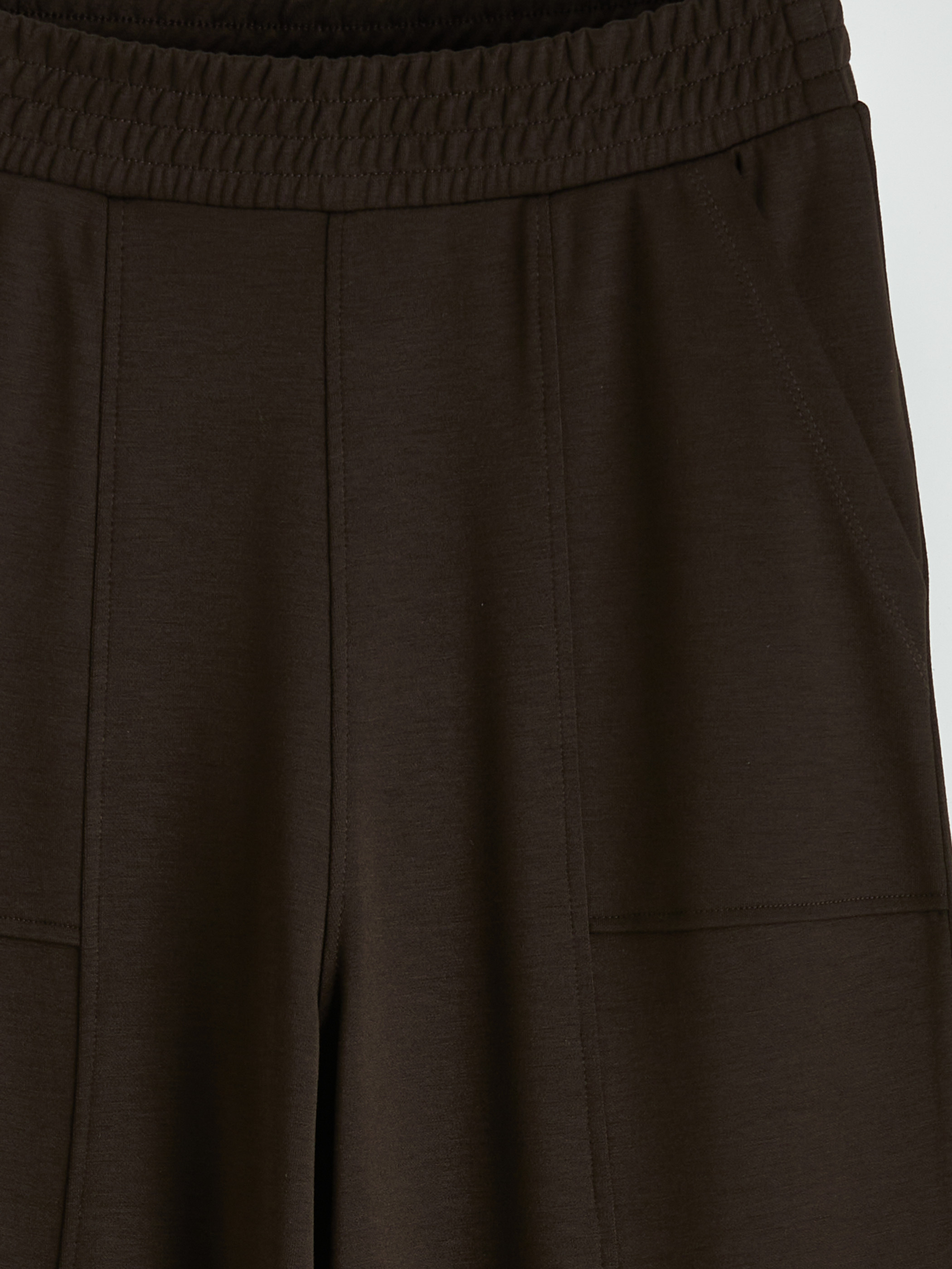 LCW Modest Beli Lastikli Soft Touch Kadın Eşofman Altı görsel 5