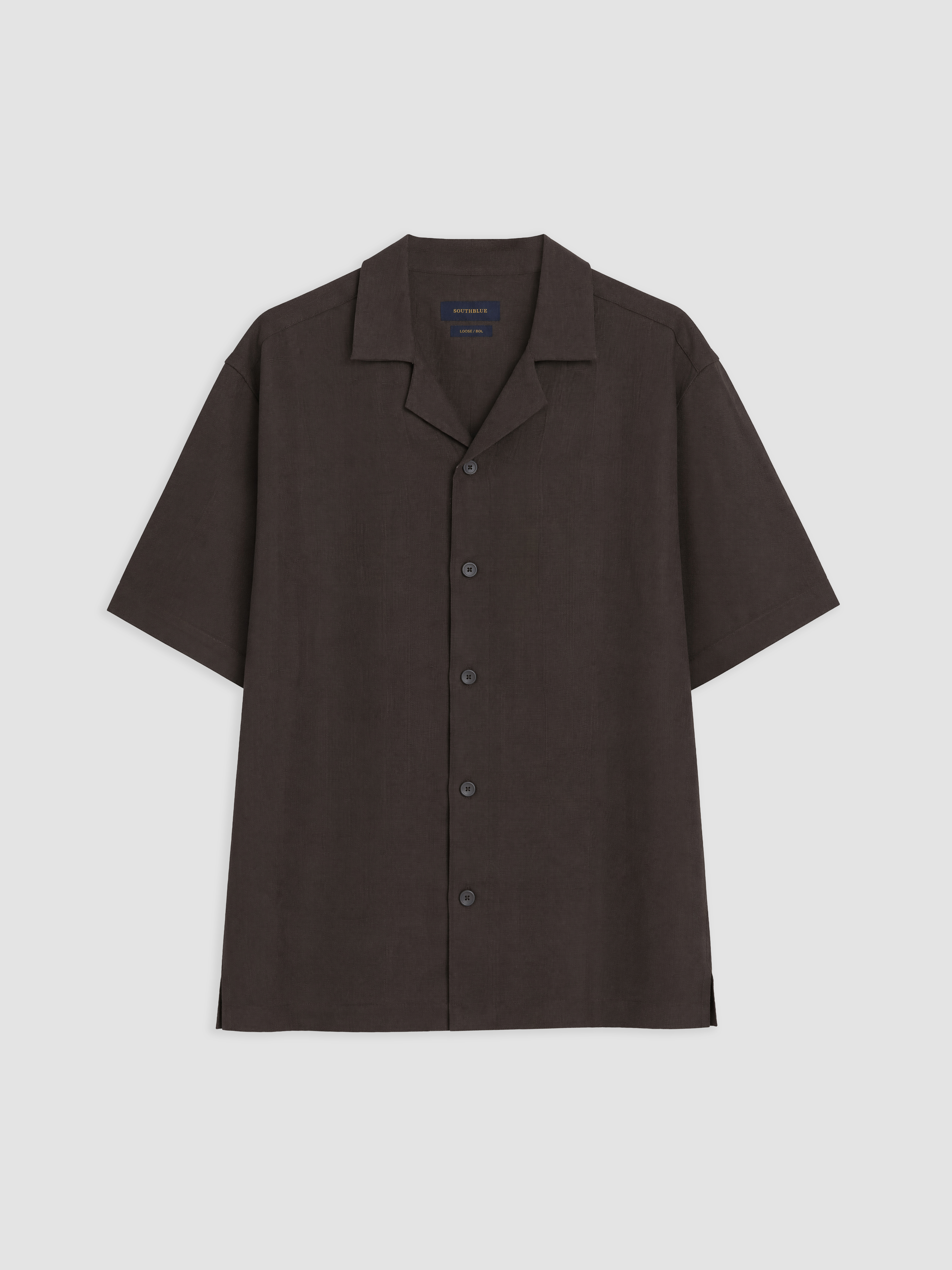 SOUTHBLUE Loose Fit %100 Keten Erkek Gömlek görsel 5