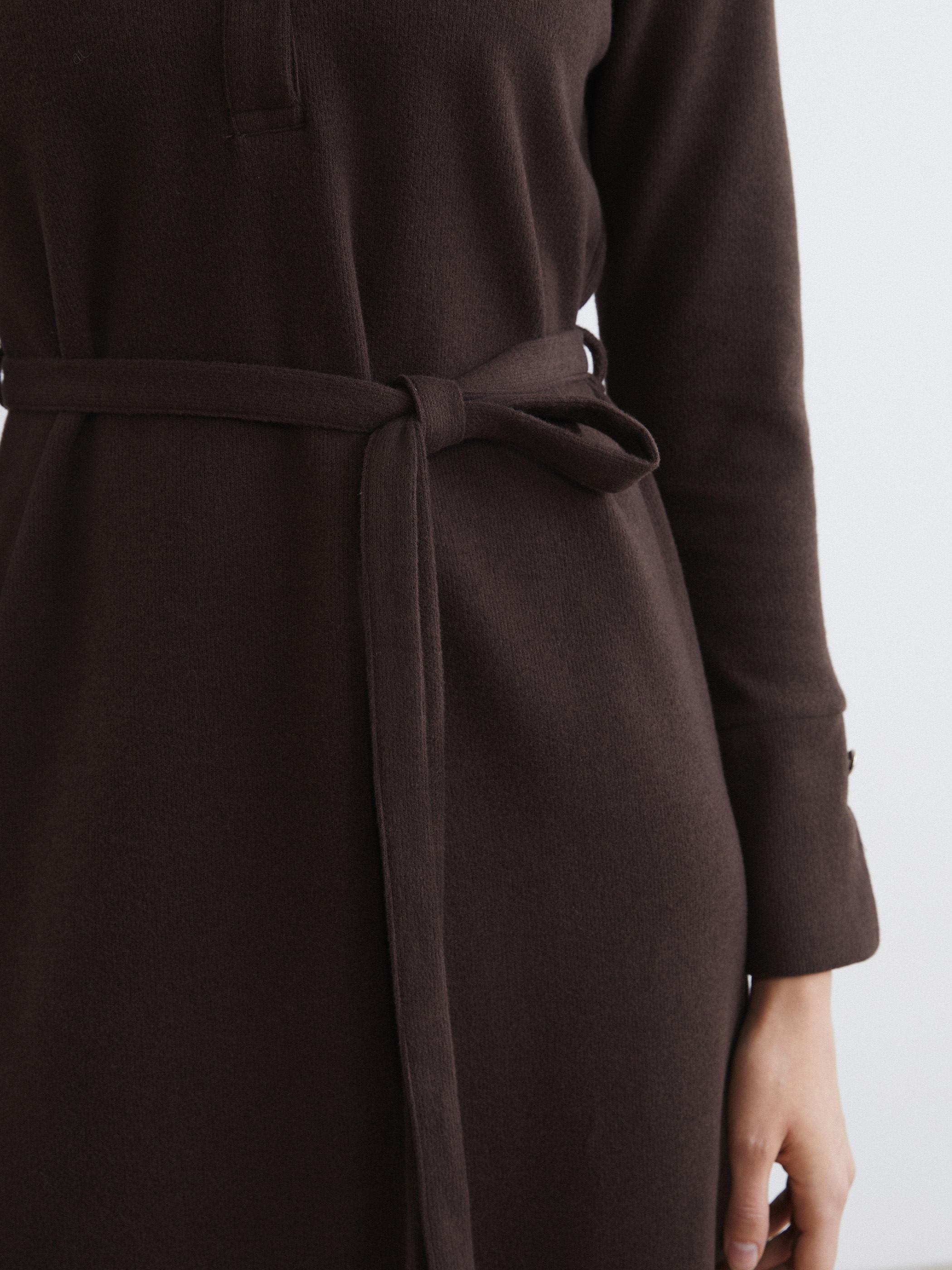 LCW EVERYDAY Polo Yaka Kuşaklı Elbise görsel 4