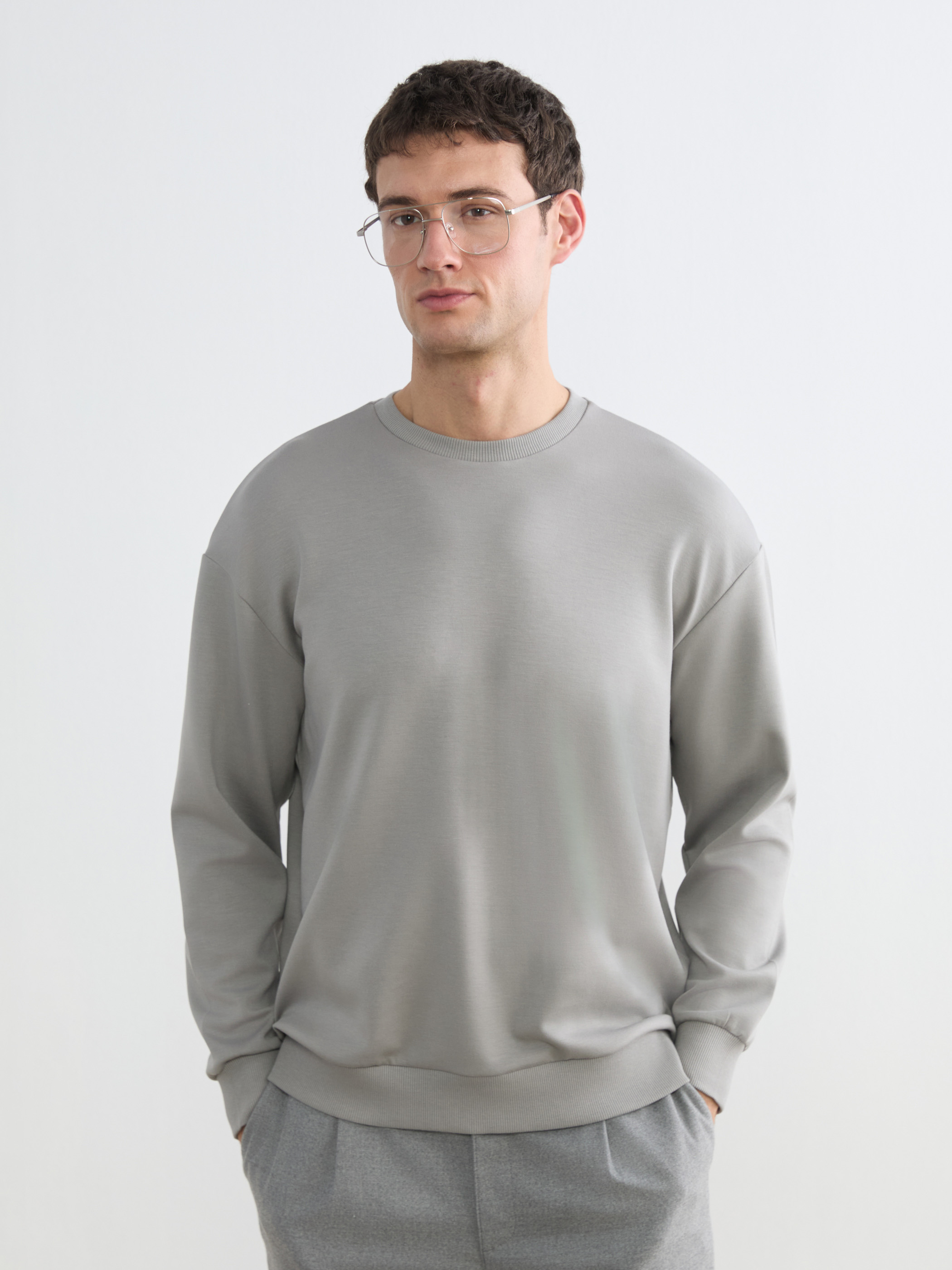 LCW Vision Bisiklet Yaka Erkek Sweatshirt