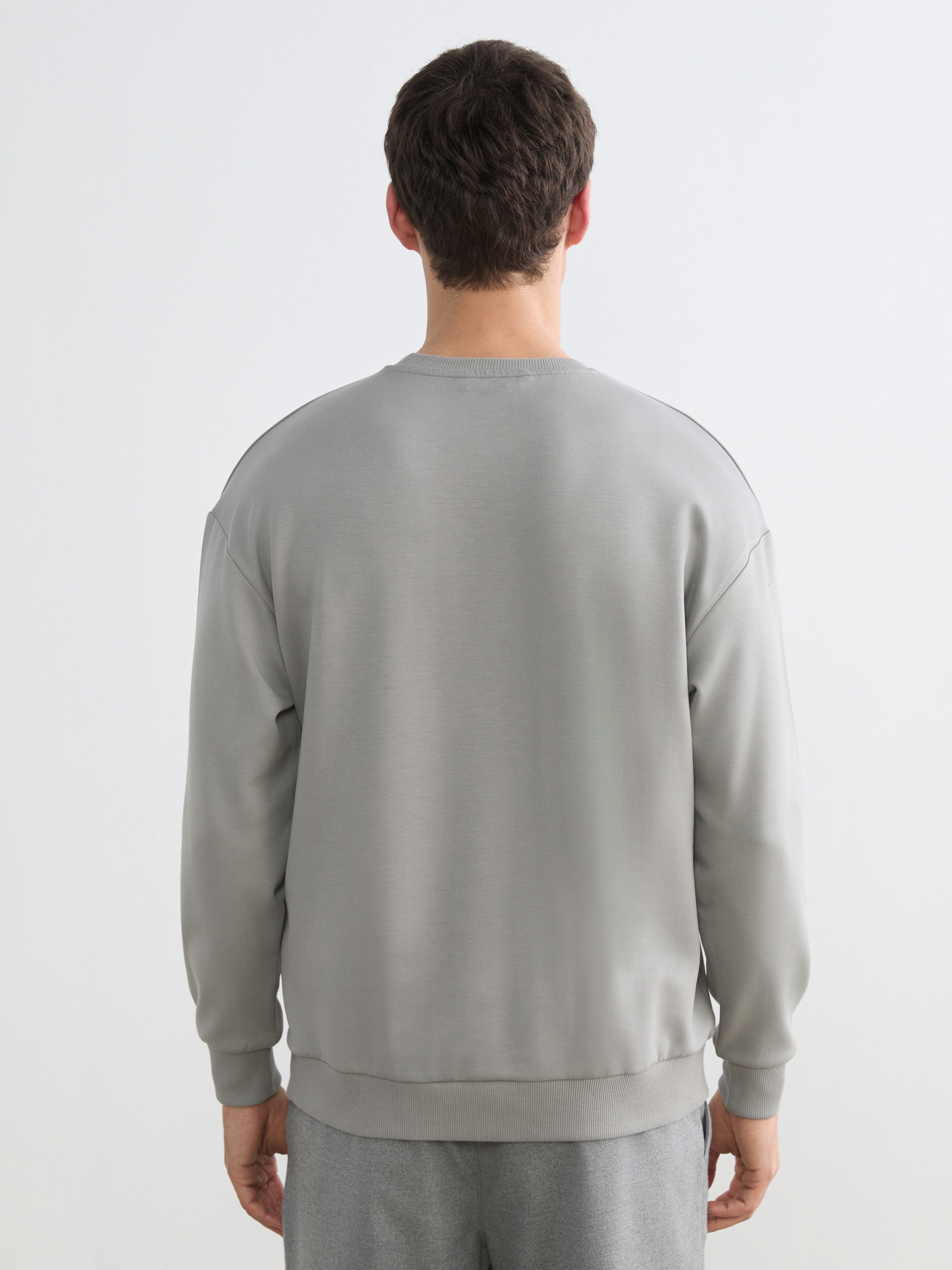 LCW Vision Bisiklet Yaka Erkek Sweatshirt görsel 4