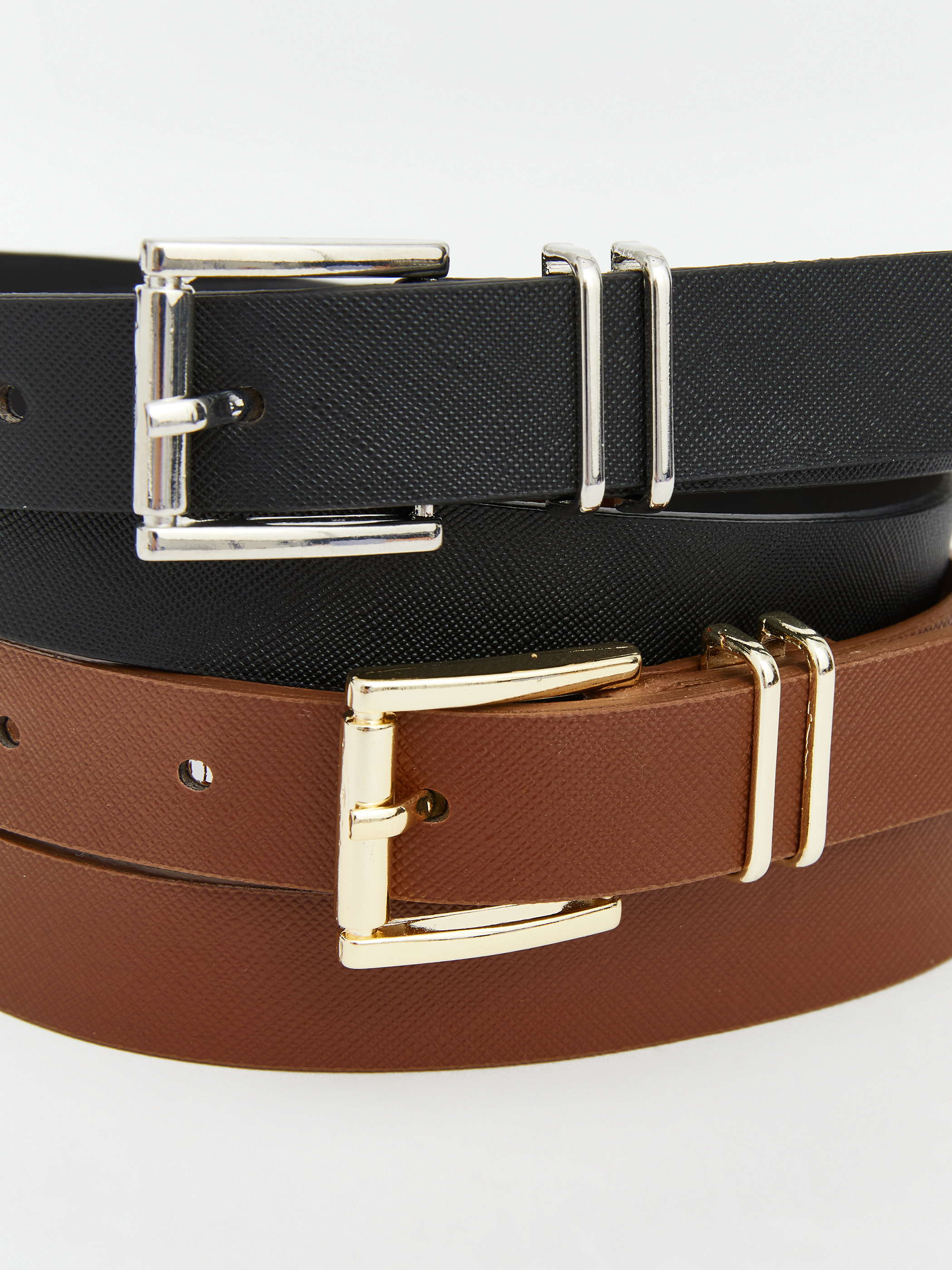 LCW ACCESSORIES Deri Görünümlü Kadın Kemer 2'li görsel 6