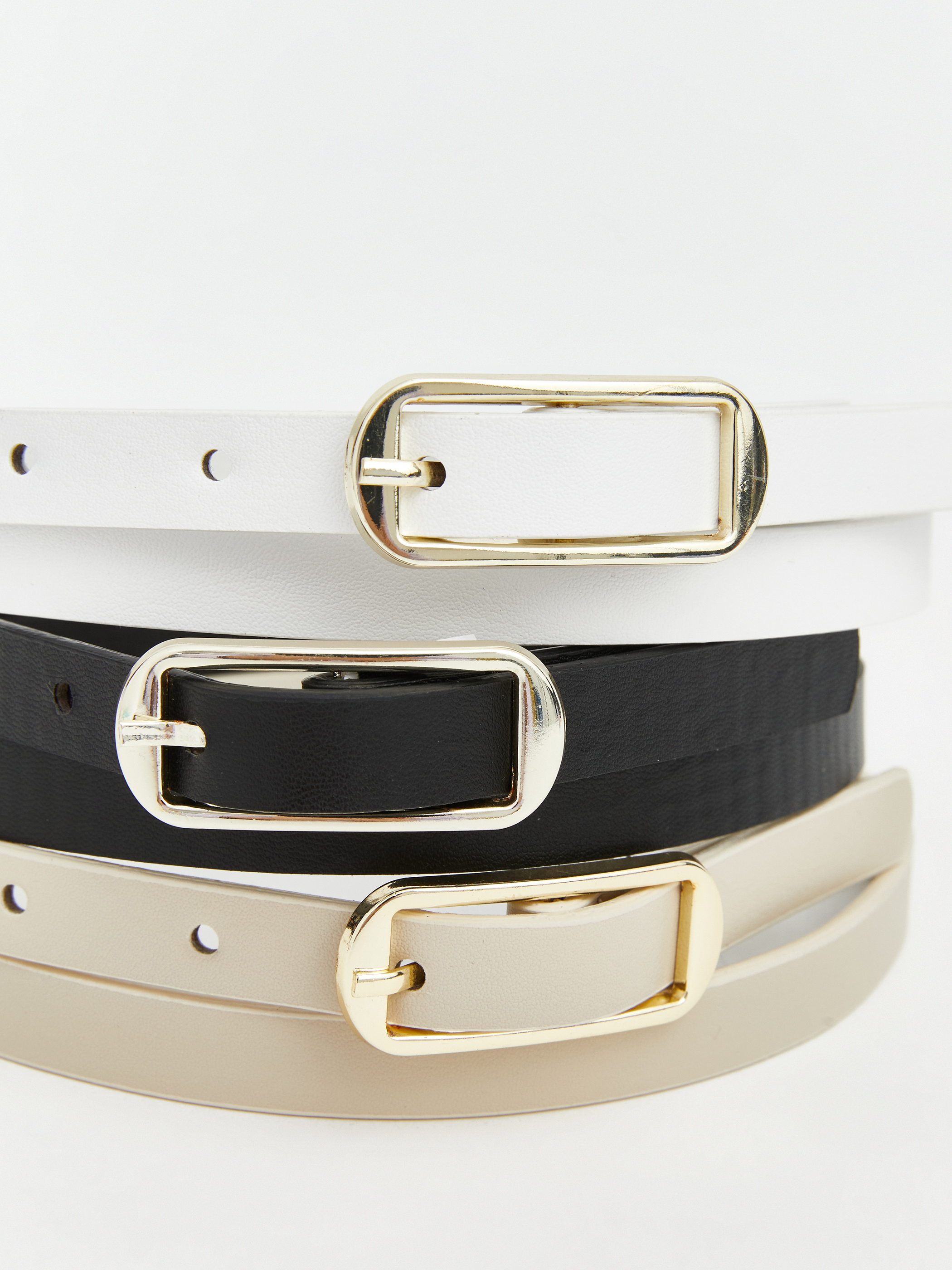 LCW ACCESSORIES Deri Görünümlü Kadın Kemer 3'lü görsel 7