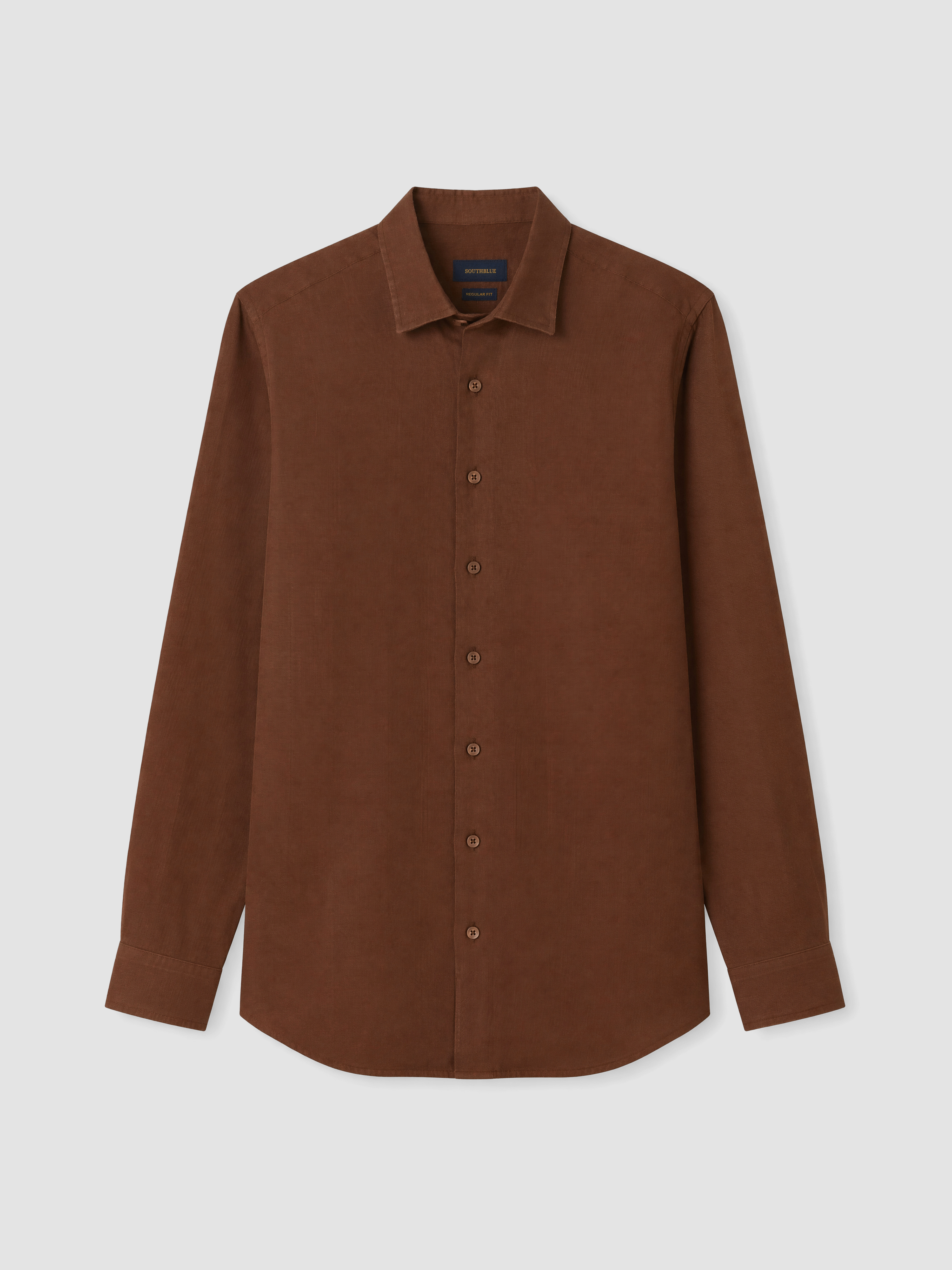 SOUTHBLUE Regular Fit %100 Keten Erkek Gömlek görsel 5
