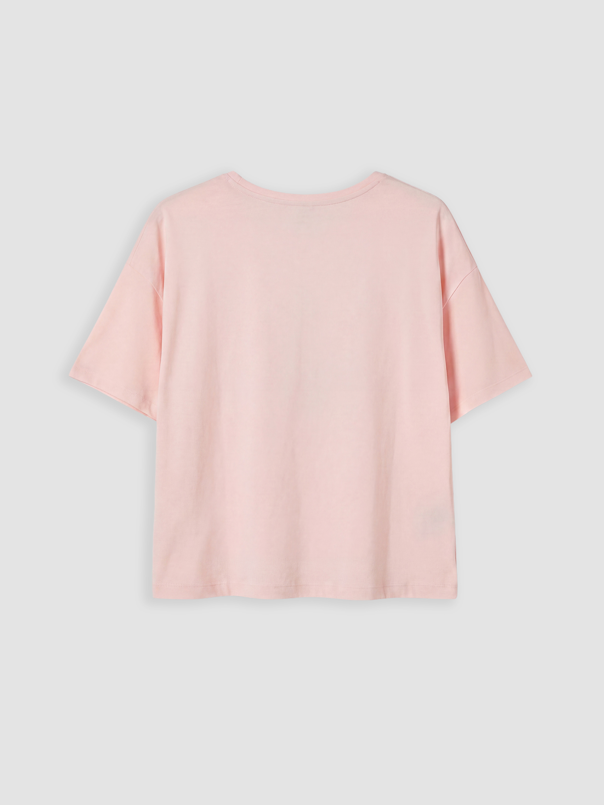 LCW DREAM Bisiklet Yaka Baskılı Kadın Pijama Takımı görsel 7