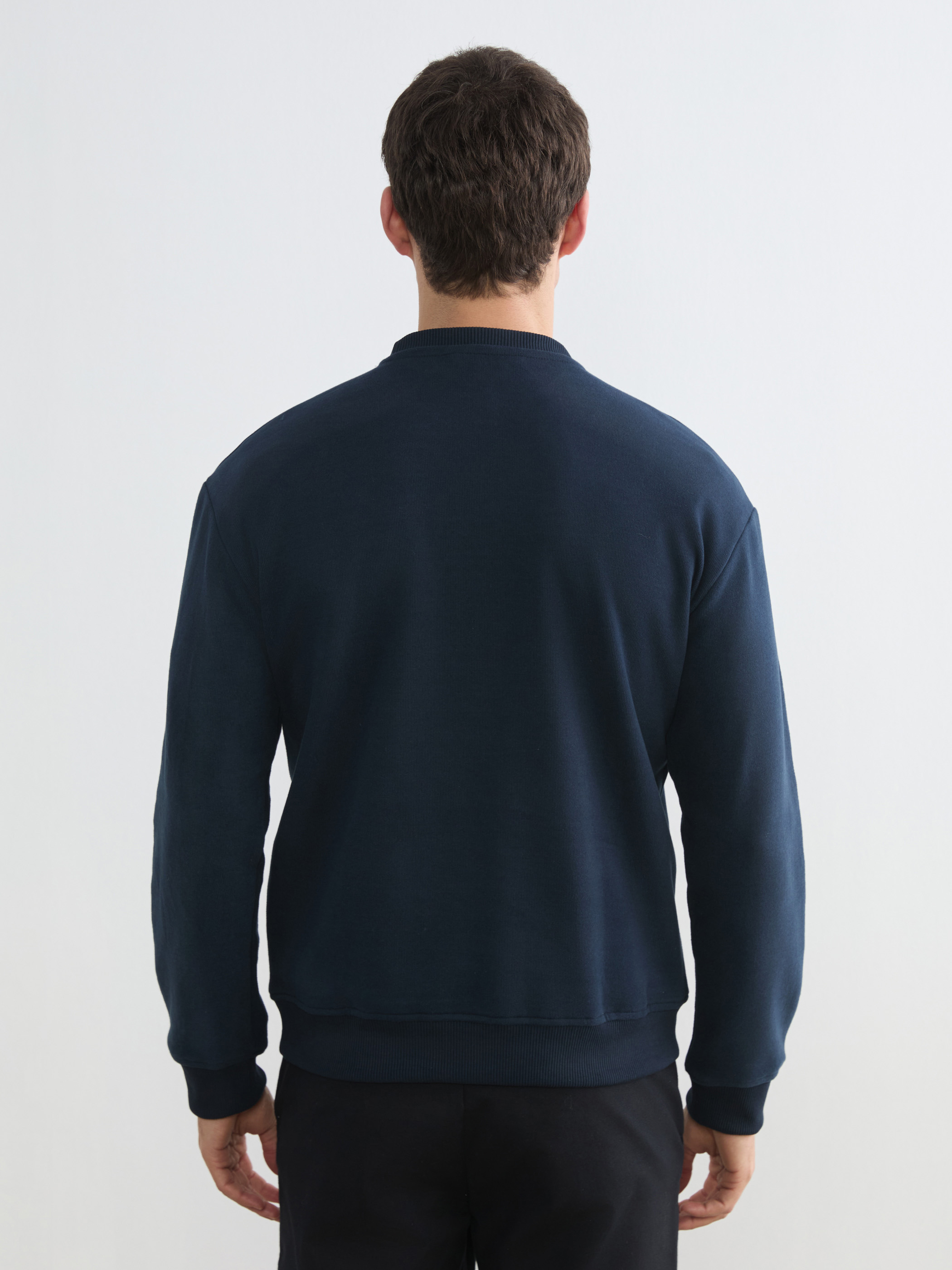 LCW Vision Bisiklet Yaka Erkek Sweatshirt görsel 4