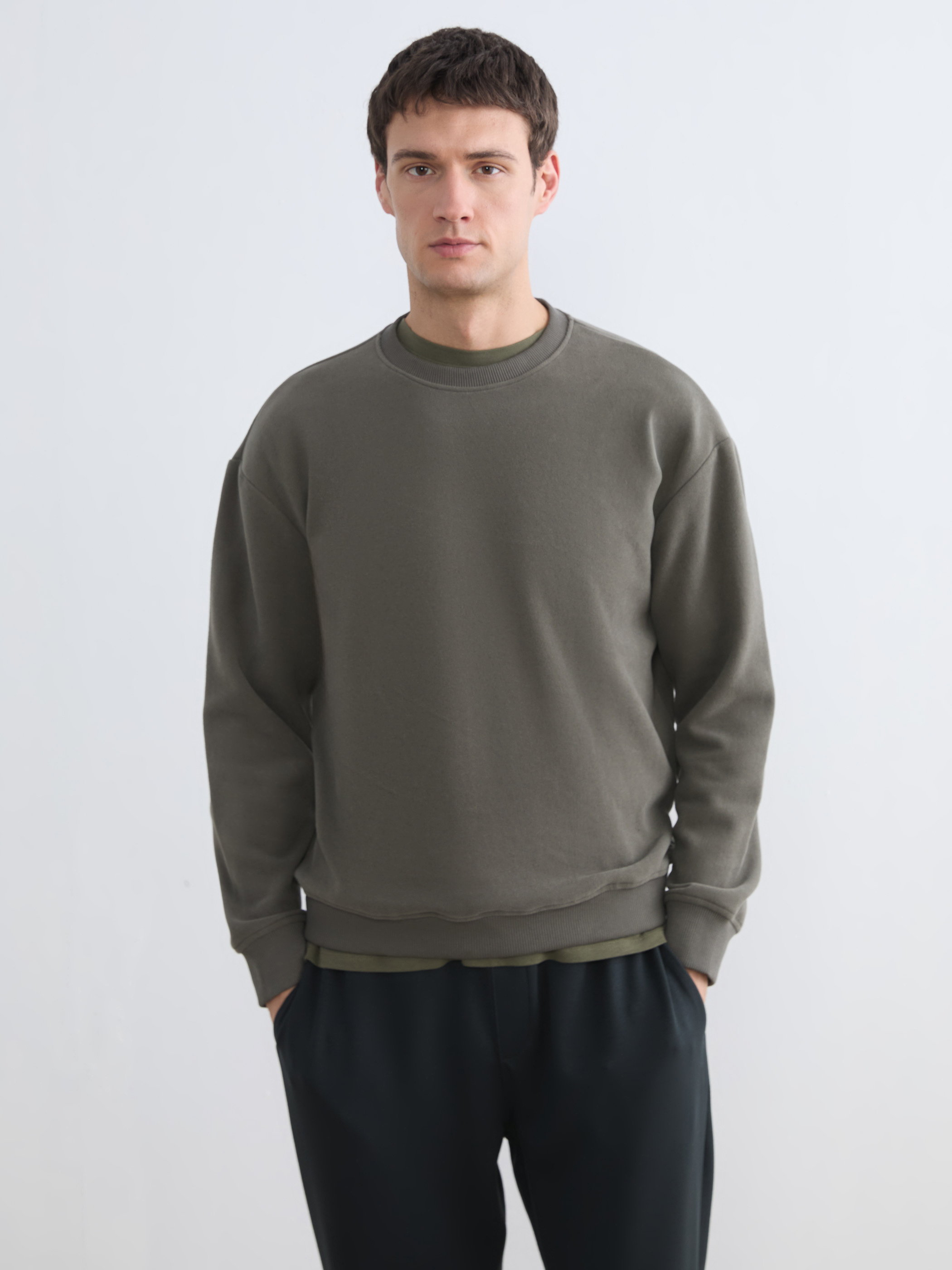 LCW Vision Bisiklet Yaka Erkek Sweatshirt