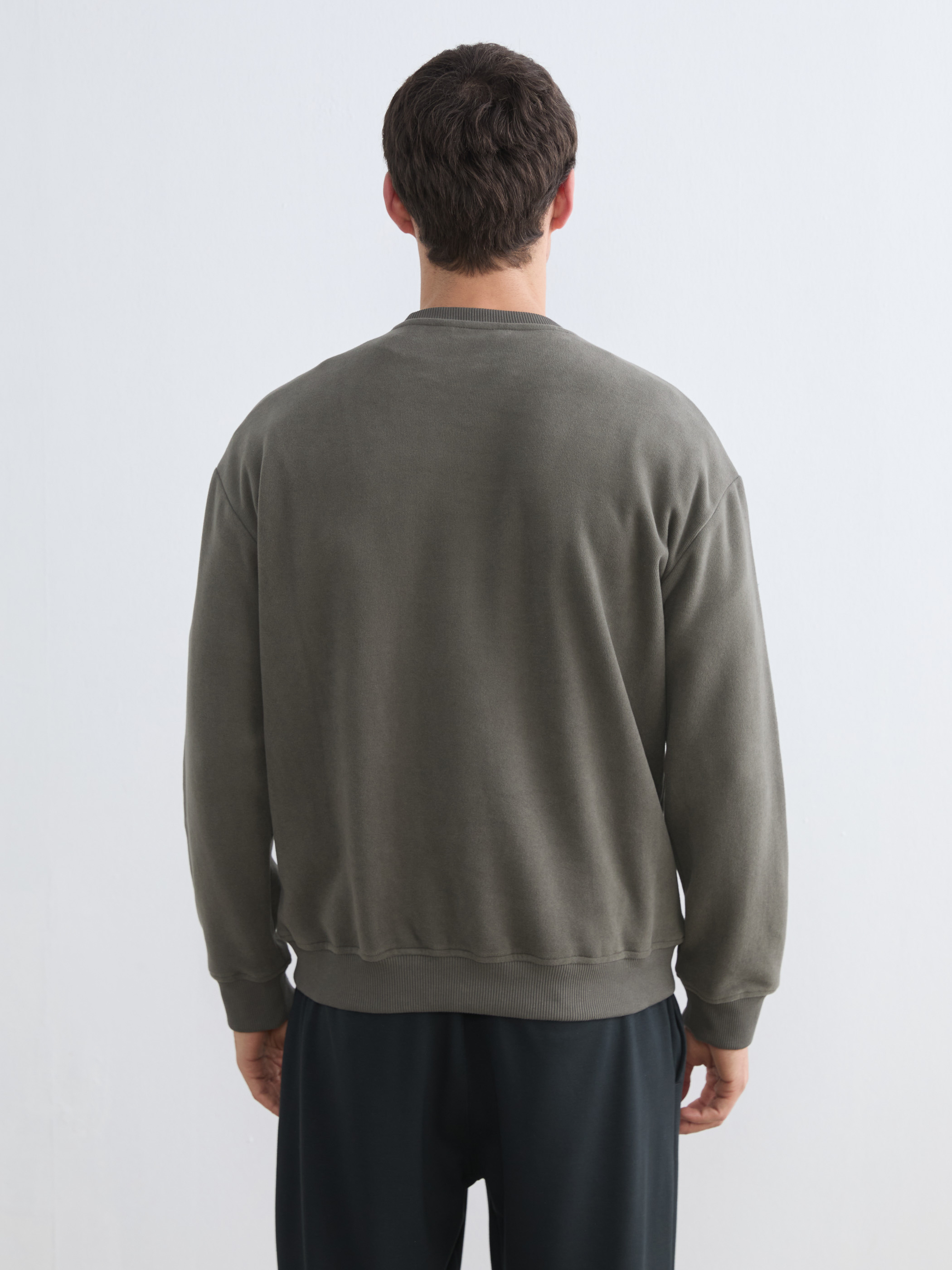 LCW Vision Bisiklet Yaka Erkek Sweatshirt görsel 4