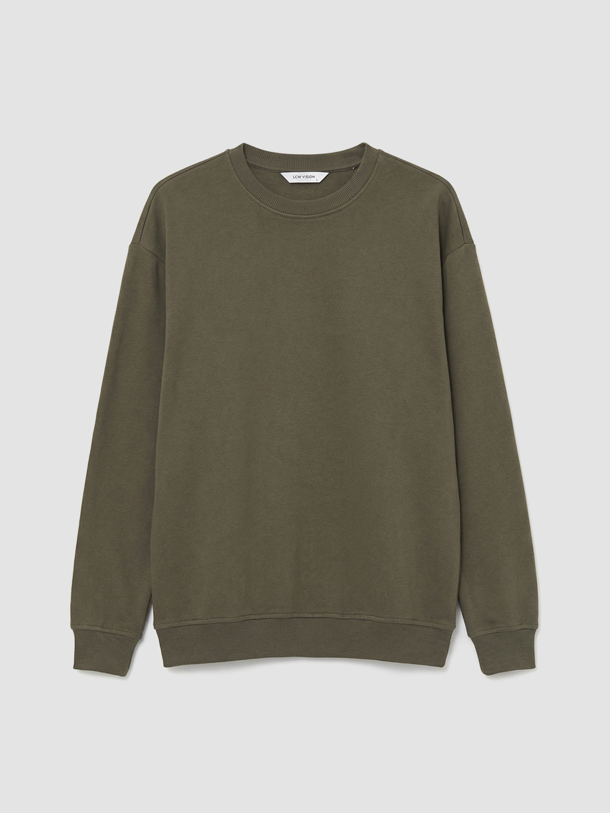 LCW Vision Bisiklet Yaka Erkek Sweatshirt görsel 5