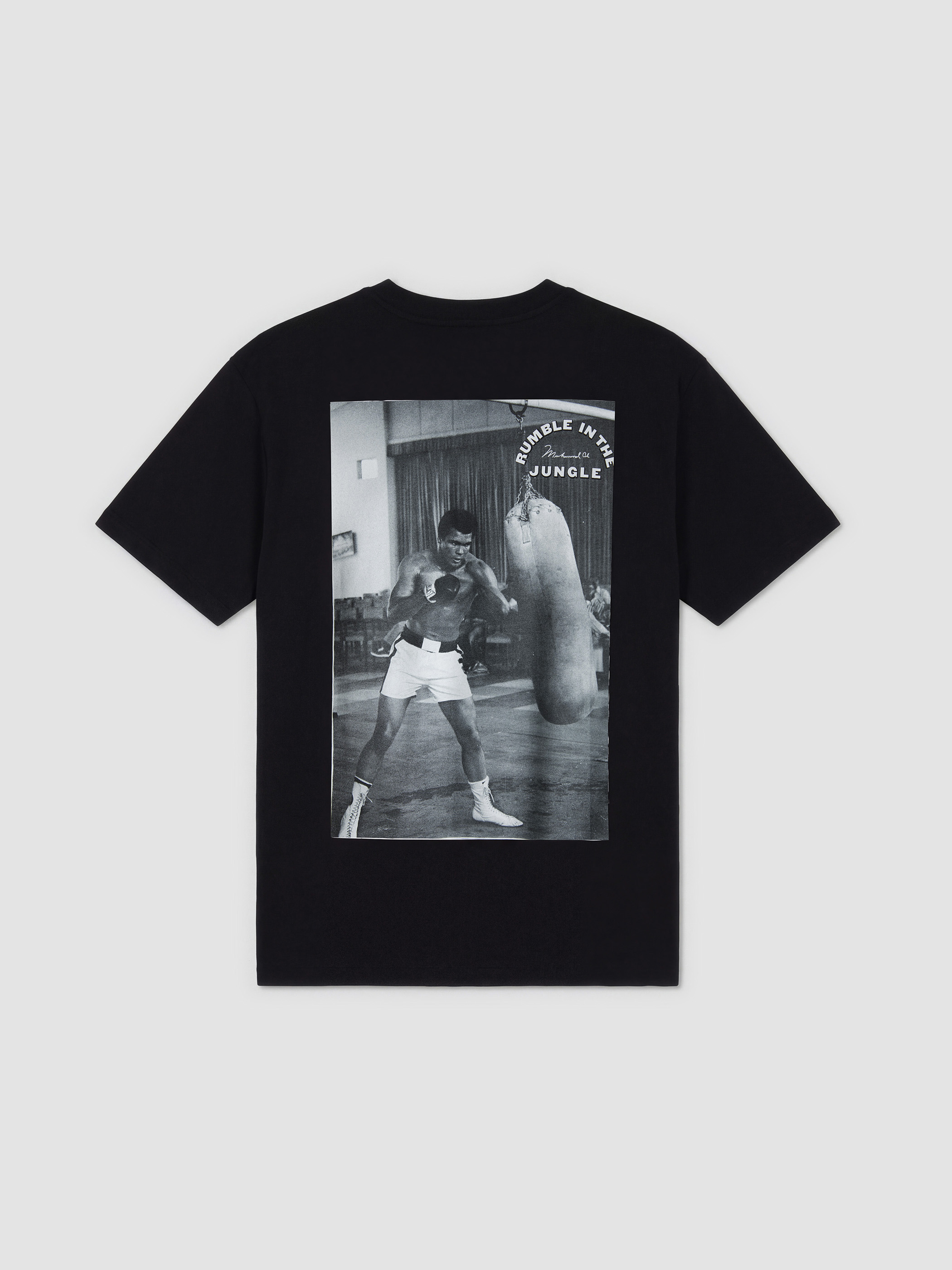 XSIDE Bisiklet Yaka Muhammed Ali Baskılı Erkek Tişört görsel 6