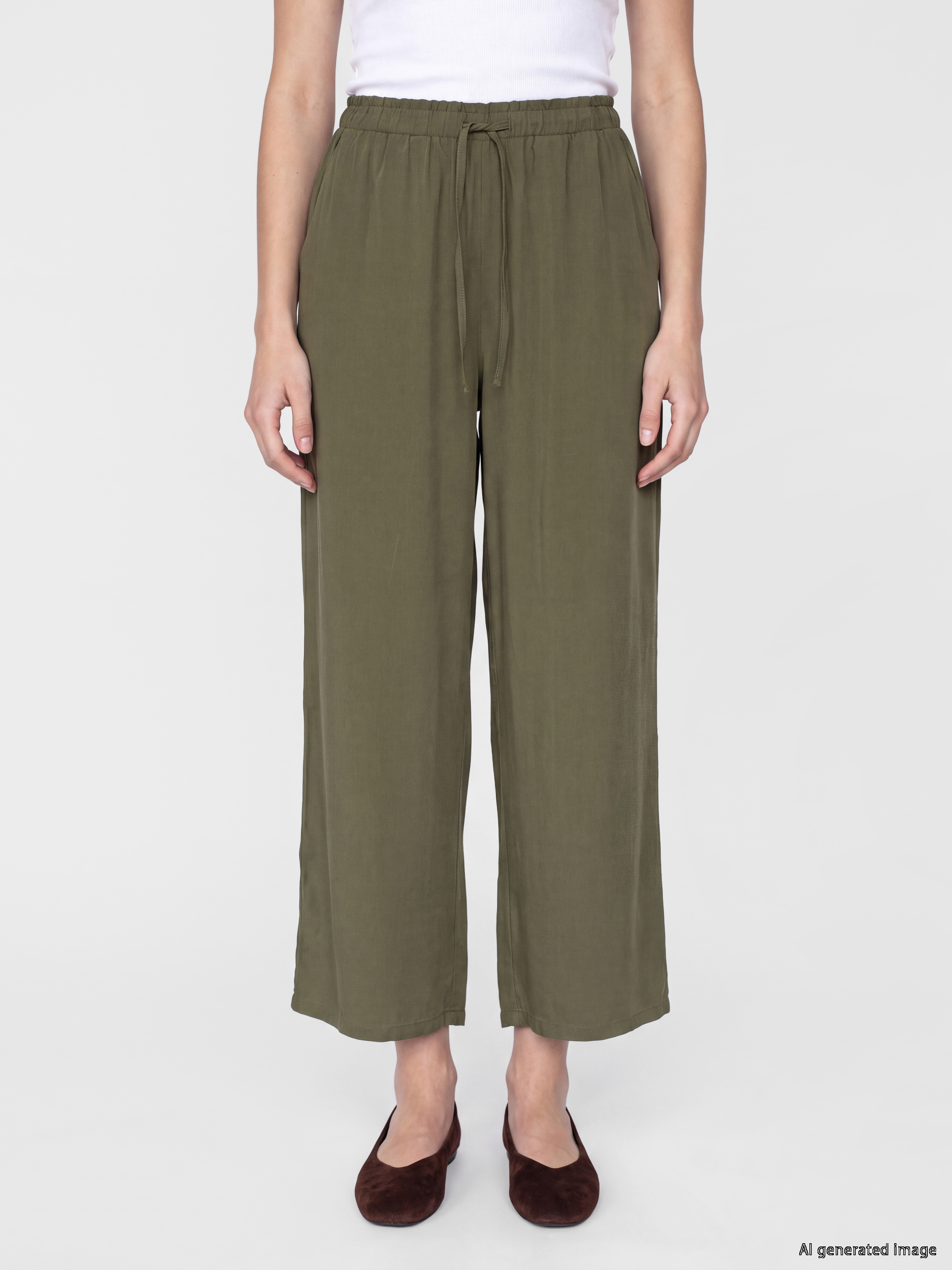LCW Modest Beli Lastikli Modal Karışımlı Kadın Pantolon görsel 2